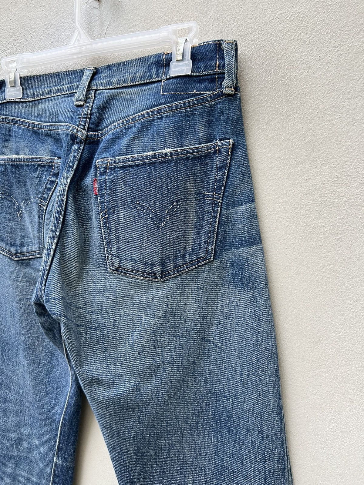 Japanese Brand × Levi's Vintage Clothing × Vintage VTG 2003 LVC 1955 Levi’s 501 XX Rips Denim Selvedge Jeans Size US 30 / EU 46 - 18 Thumbnail