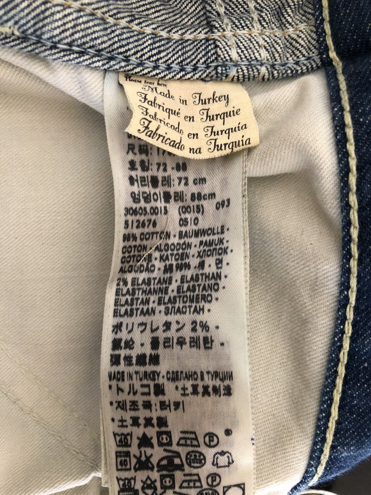 Levi's Vintage Clothing LVC Levi’s 605 Capital E Orange Tab Denim Painter Jeans Size US 28 / EU 44 - 20 Thumbnail