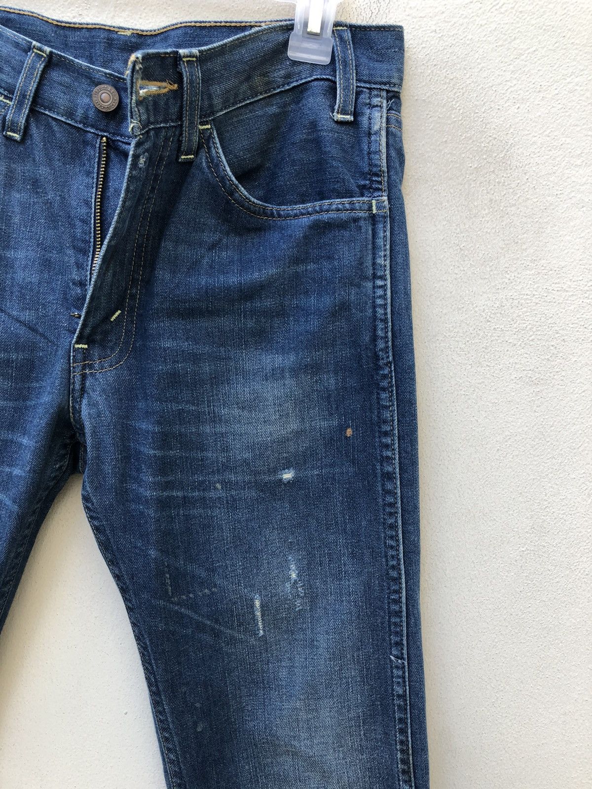 Levi's Vintage Clothing LVC Levi’s 605 Capital E Orange Tab Denim Painter Jeans Size US 28 / EU 44 - 17 Thumbnail