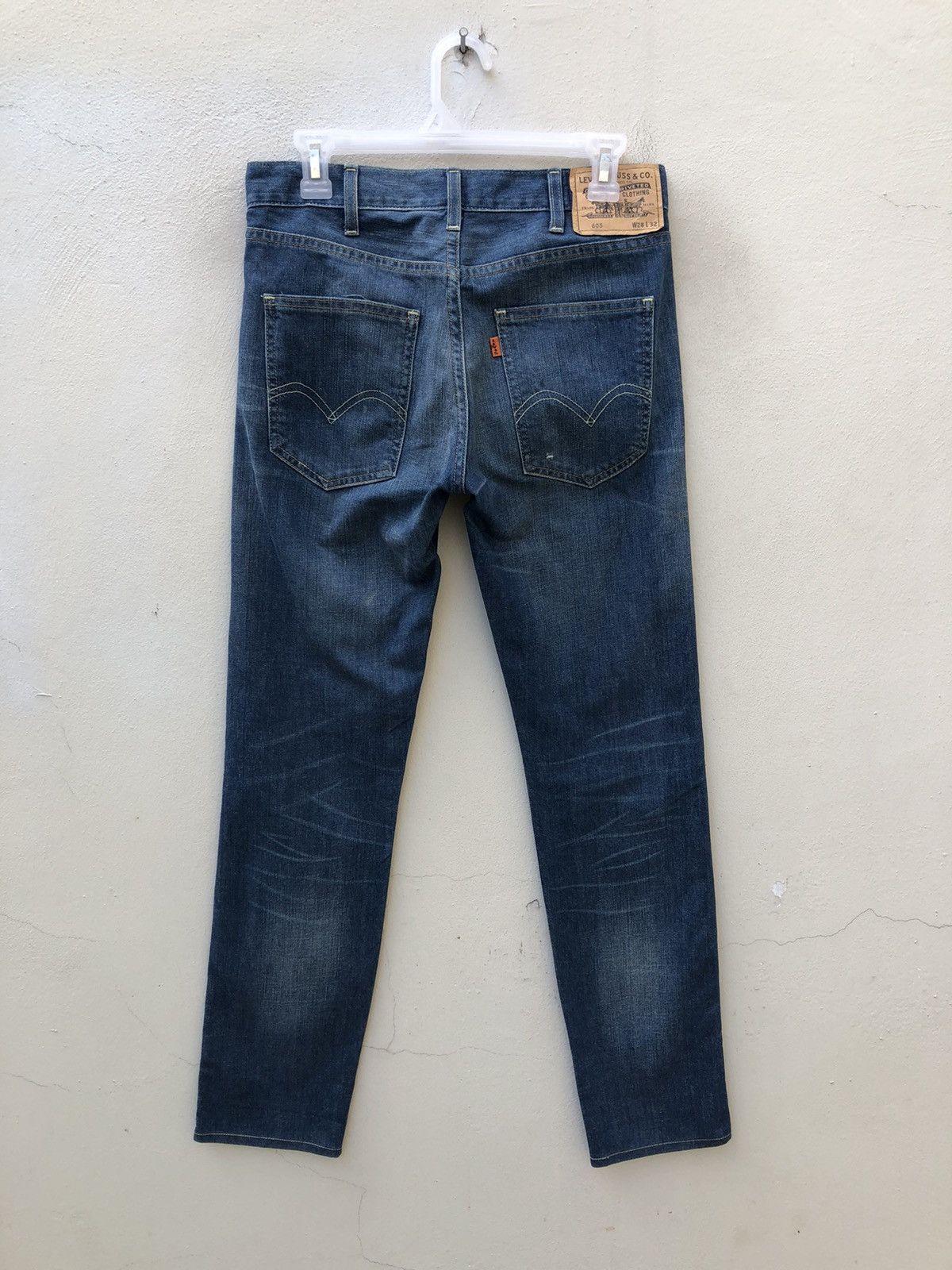 Levi's Vintage Clothing LVC Levi’s 605 Capital E Orange Tab Denim Painter Jeans Size US 28 / EU 44 - 1 Thumbnail