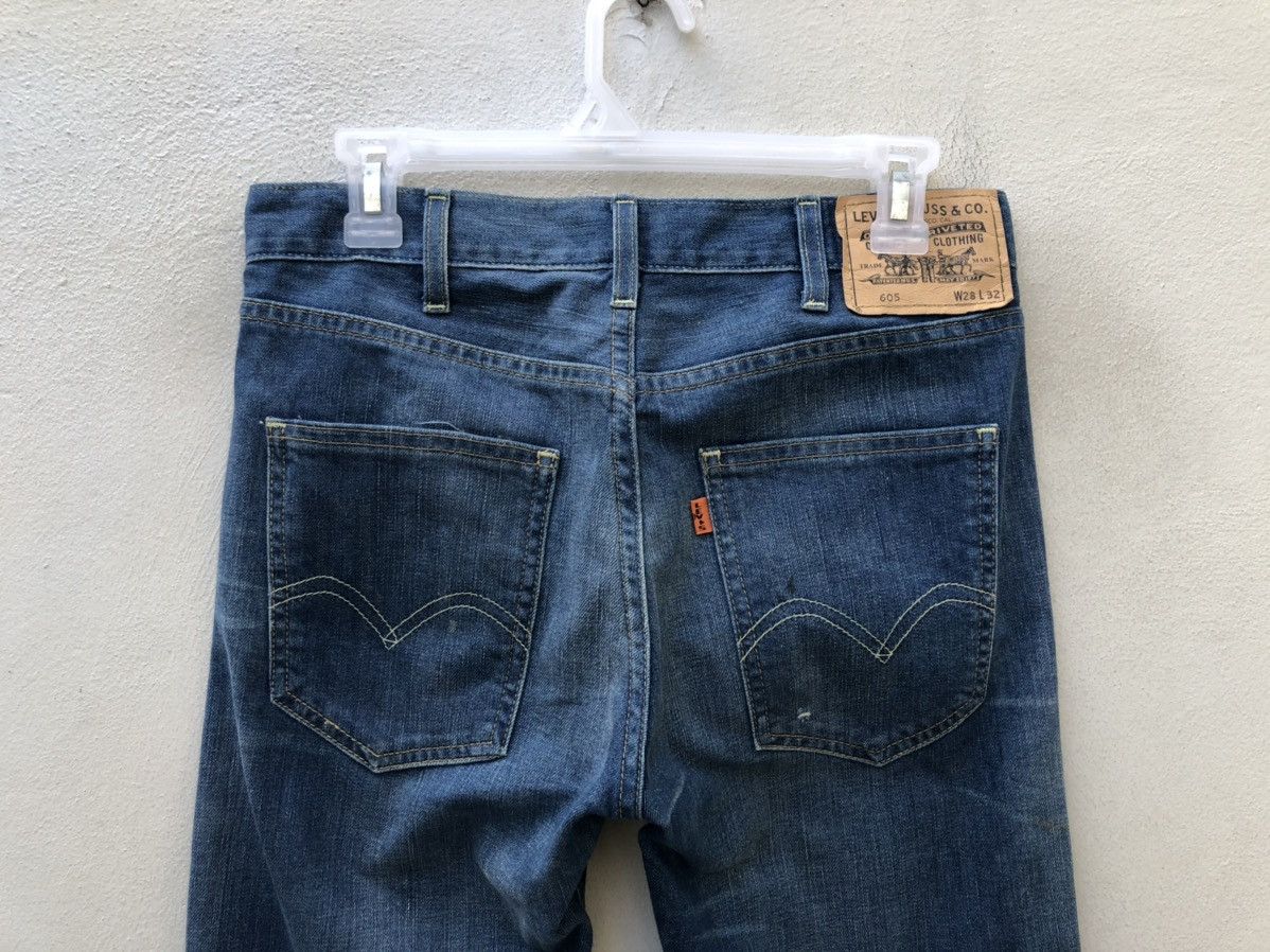 Levi's Vintage Clothing LVC Levi’s 605 Capital E Orange Tab Denim Painter Jeans Size US 28 / EU 44 - 2 Thumbnail