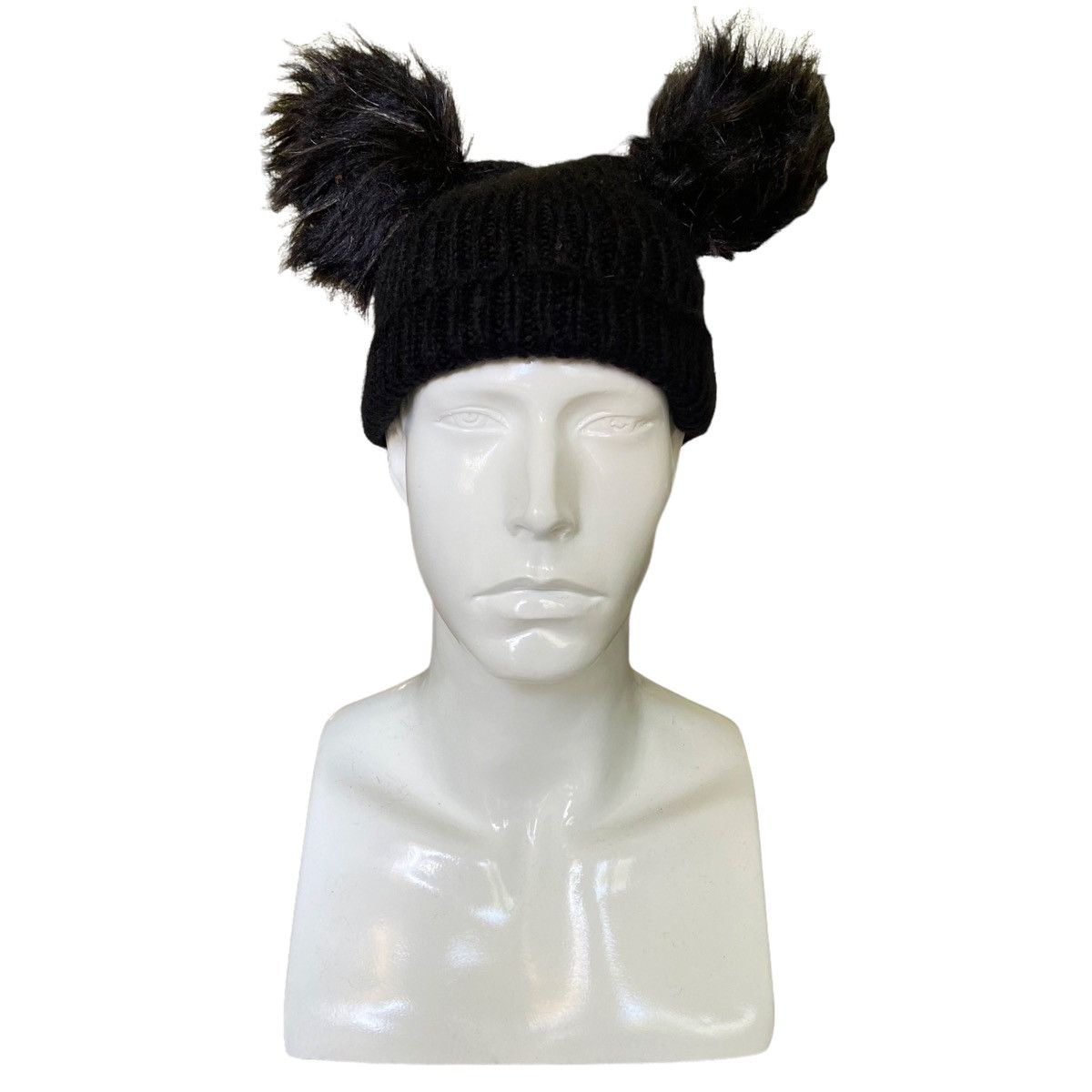 Unkown Japanese Horn Pom Pom Beanie Hat