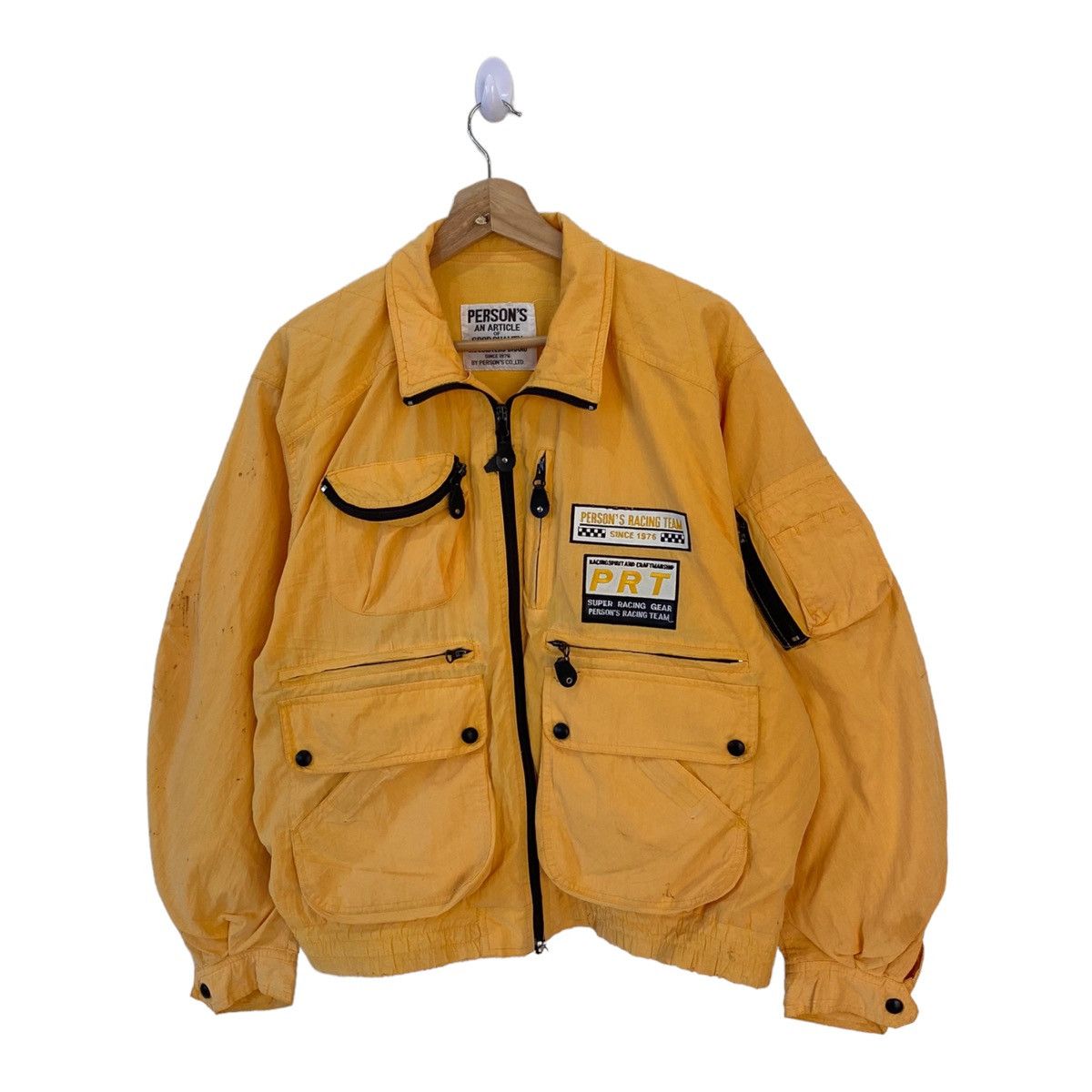 PERSON'S × PPFM × Vintage GRAIL🔥PERSON'S RACING TEAM BOMBER JACKET MULTI POCKET CARGO Size US XL / EU 56 / 4 - 4 Thumbnail