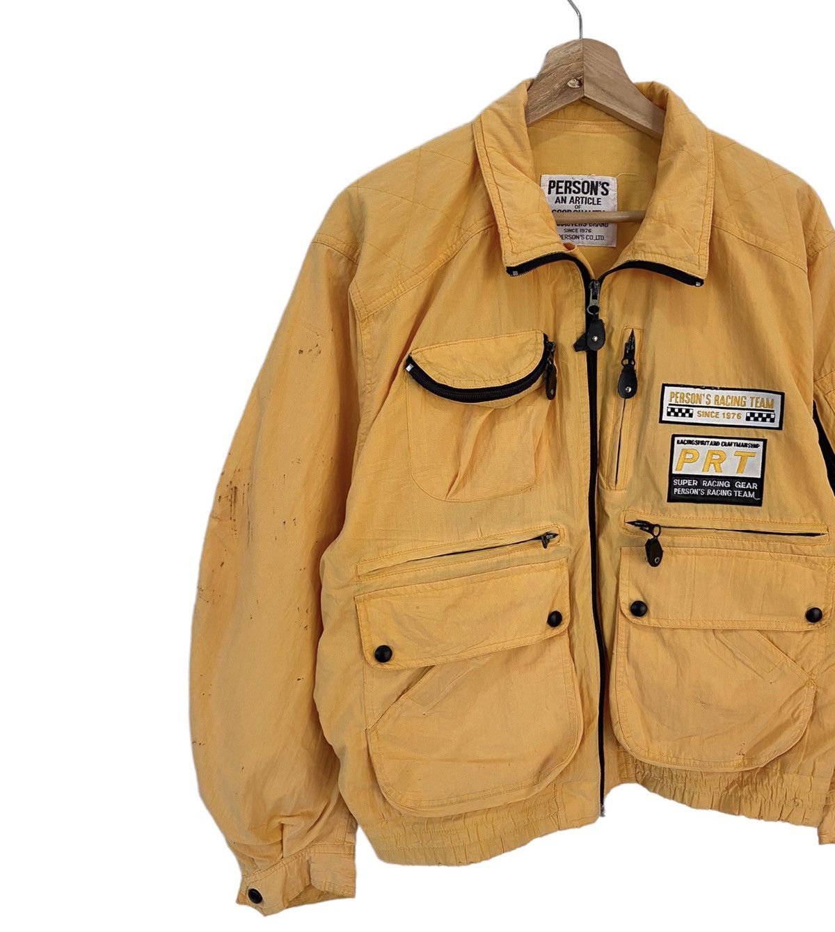 PERSON'S × PPFM × Vintage GRAIL🔥PERSON'S RACING TEAM BOMBER JACKET MULTI POCKET CARGO Size US XL / EU 56 / 4 - 7 Thumbnail