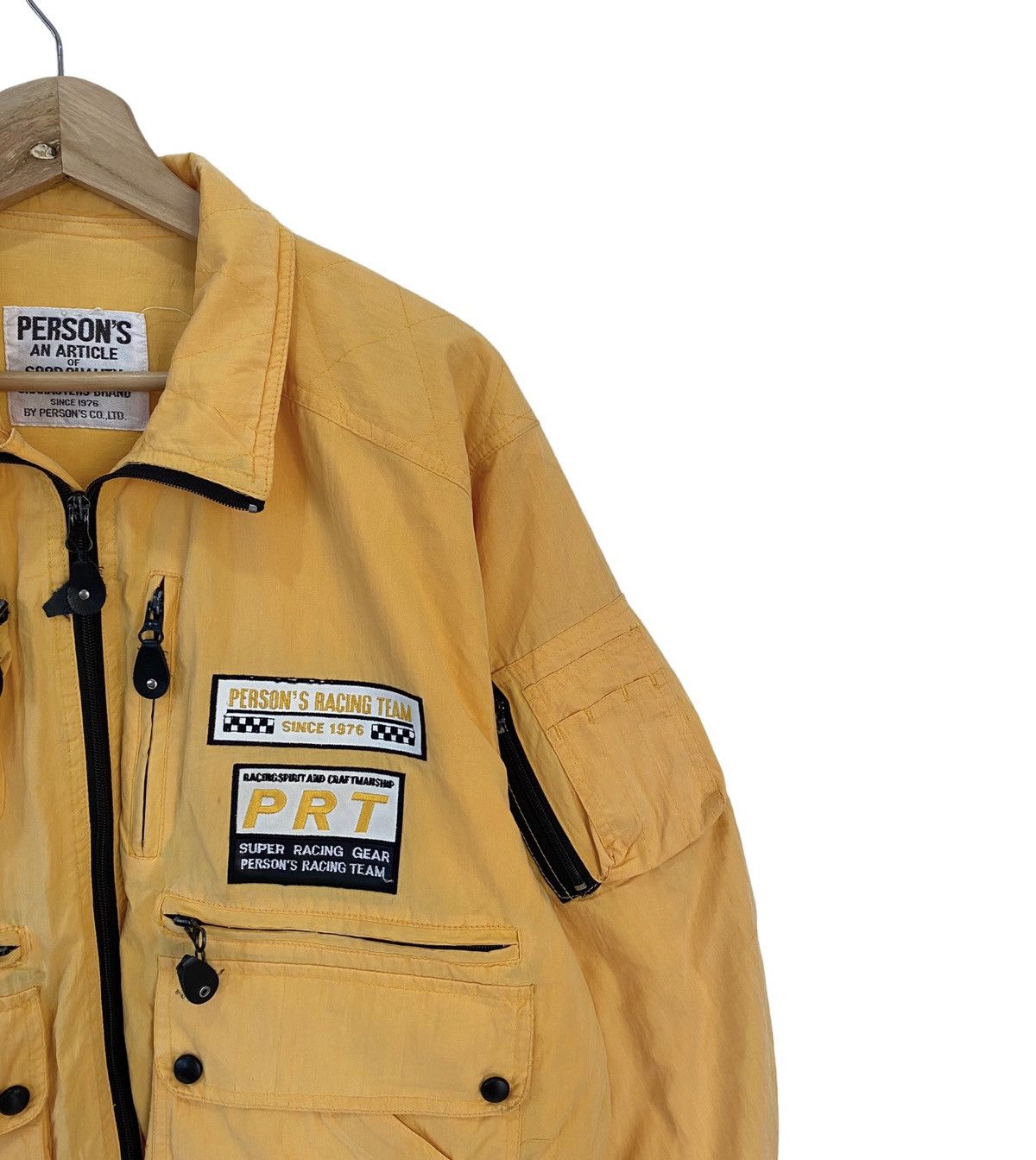 PERSON'S × PPFM × Vintage GRAIL🔥PERSON'S RACING TEAM BOMBER JACKET MULTI POCKET CARGO Size US XL / EU 56 / 4 - 6 Thumbnail