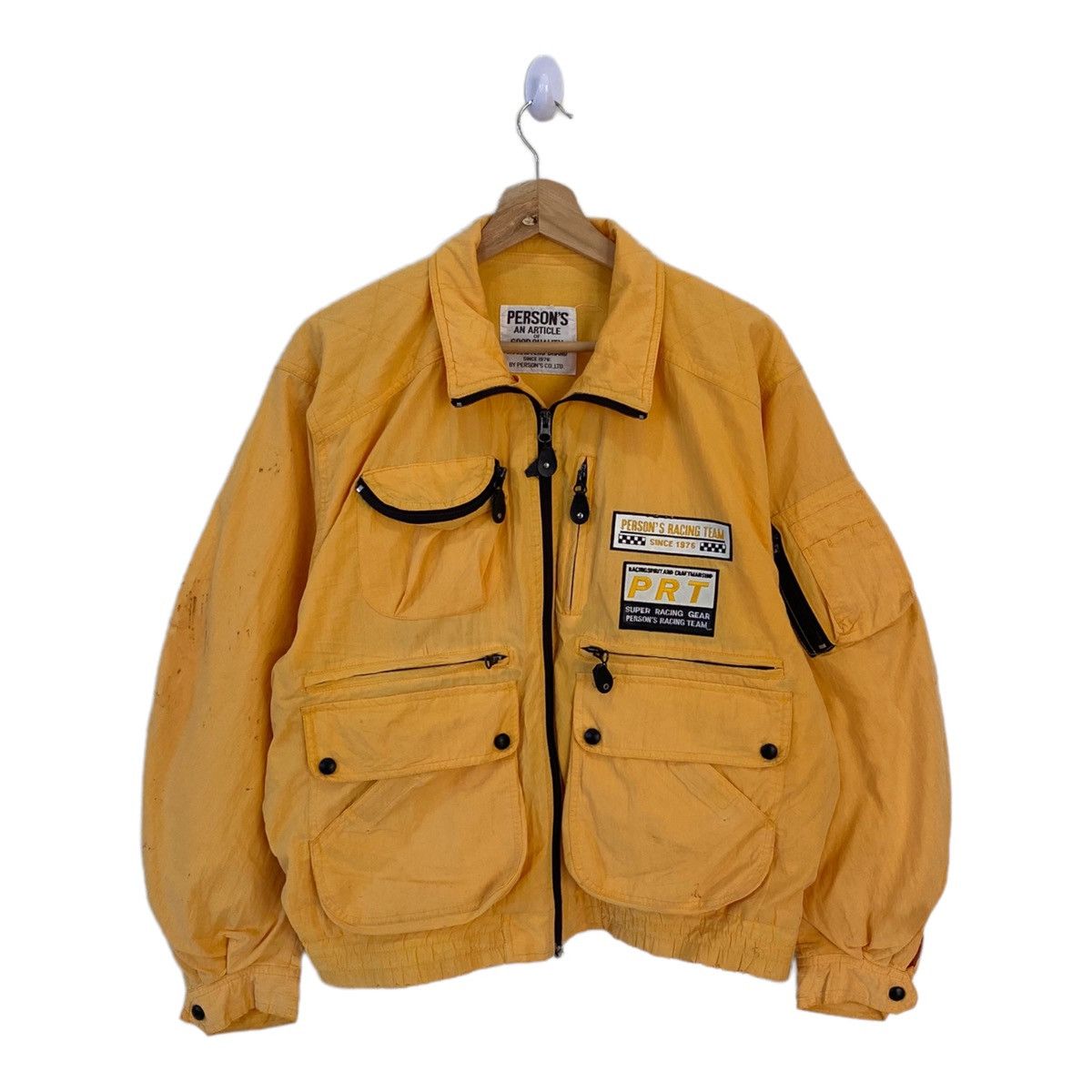 PERSON'S × PPFM × Vintage GRAIL🔥PERSON'S RACING TEAM BOMBER JACKET MULTI POCKET CARGO Size US XL / EU 56 / 4 - 2 Thumbnail