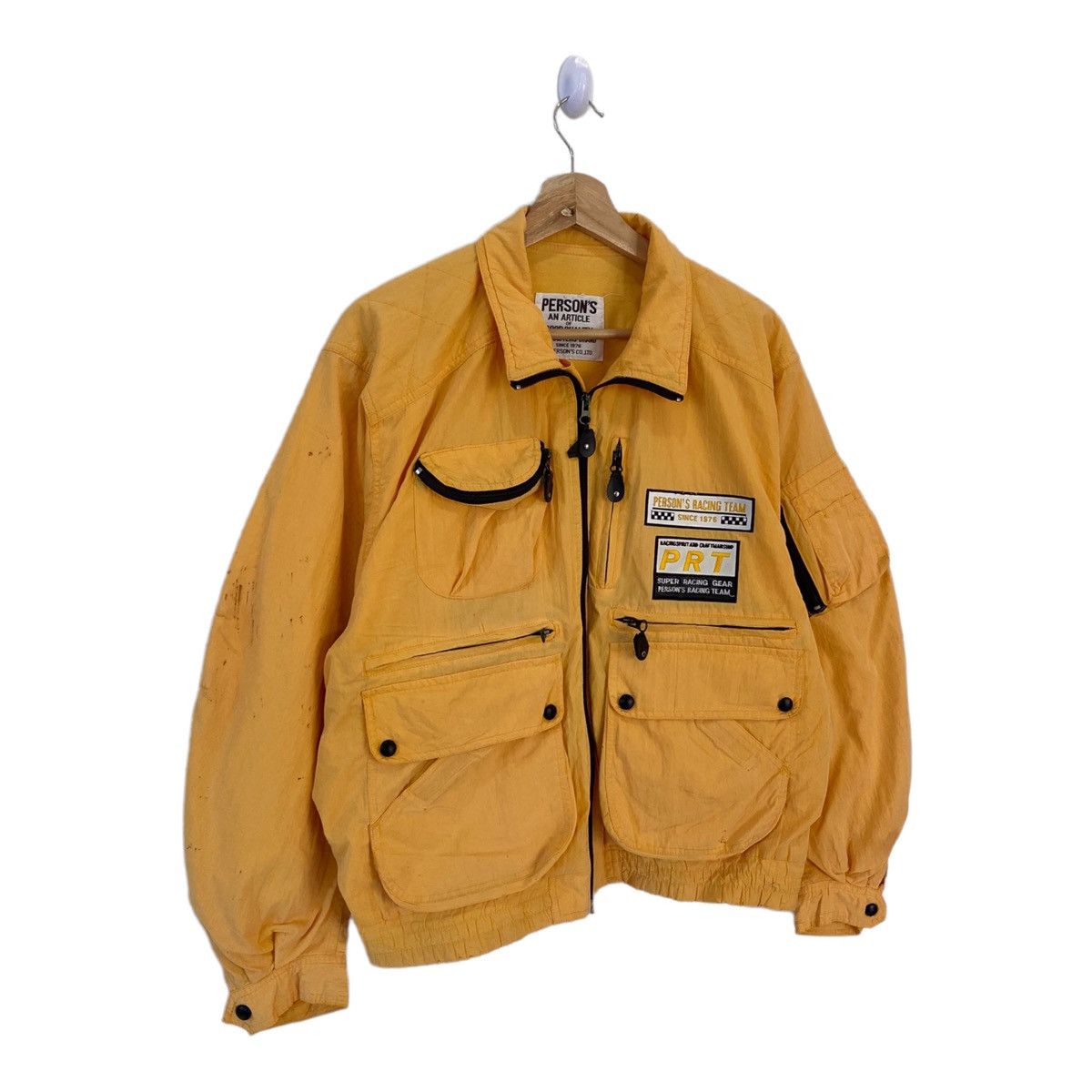 PERSON'S × PPFM × Vintage GRAIL🔥PERSON'S RACING TEAM BOMBER JACKET MULTI POCKET CARGO Size US XL / EU 56 / 4 - 5 Thumbnail