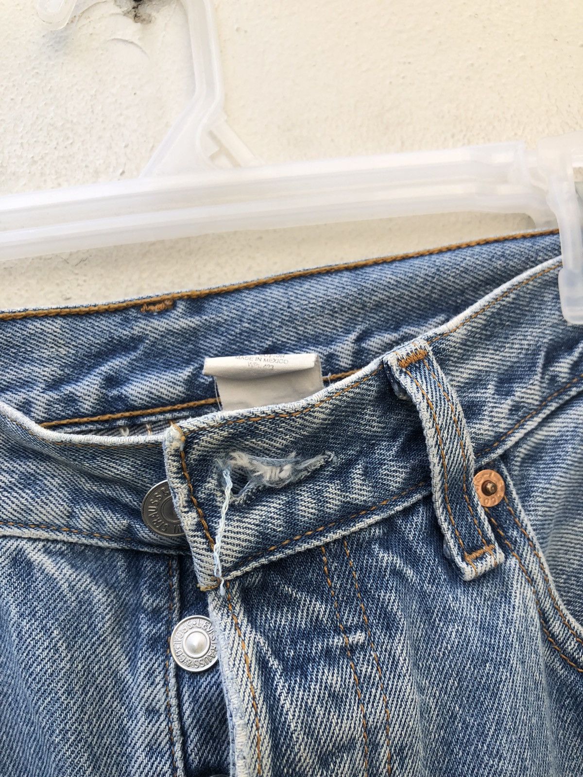 Levi's Vintage Y2K 2001 Levi’s 501 Jeans Ageing Denim Size US 31 - 5 Thumbnail