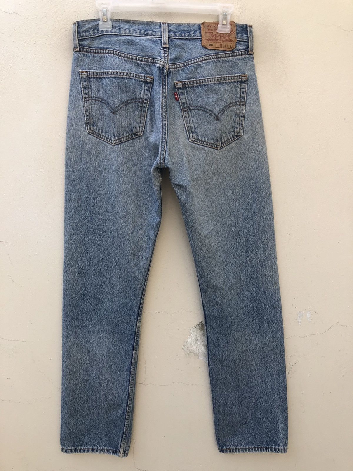 Levi's Vintage Y2K 2001 Levi’s 501 Jeans Ageing Denim Size US 31 - 13 Thumbnail