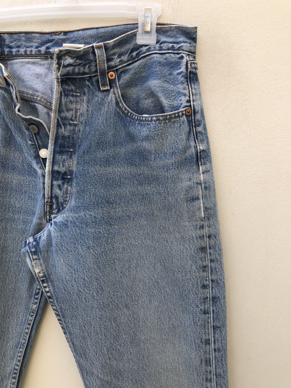 Levi's Vintage Y2K 2001 Levi’s 501 Jeans Ageing Denim Size US 31 - 9 Thumbnail