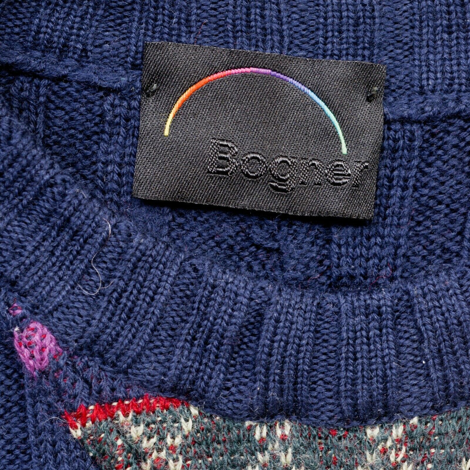 Bogner × Vintage Wool Sweater Women M Pullover EU 40 Knitted Jumper Pullover Size M / US 6-8 / IT 42-44 - 5 Thumbnail
