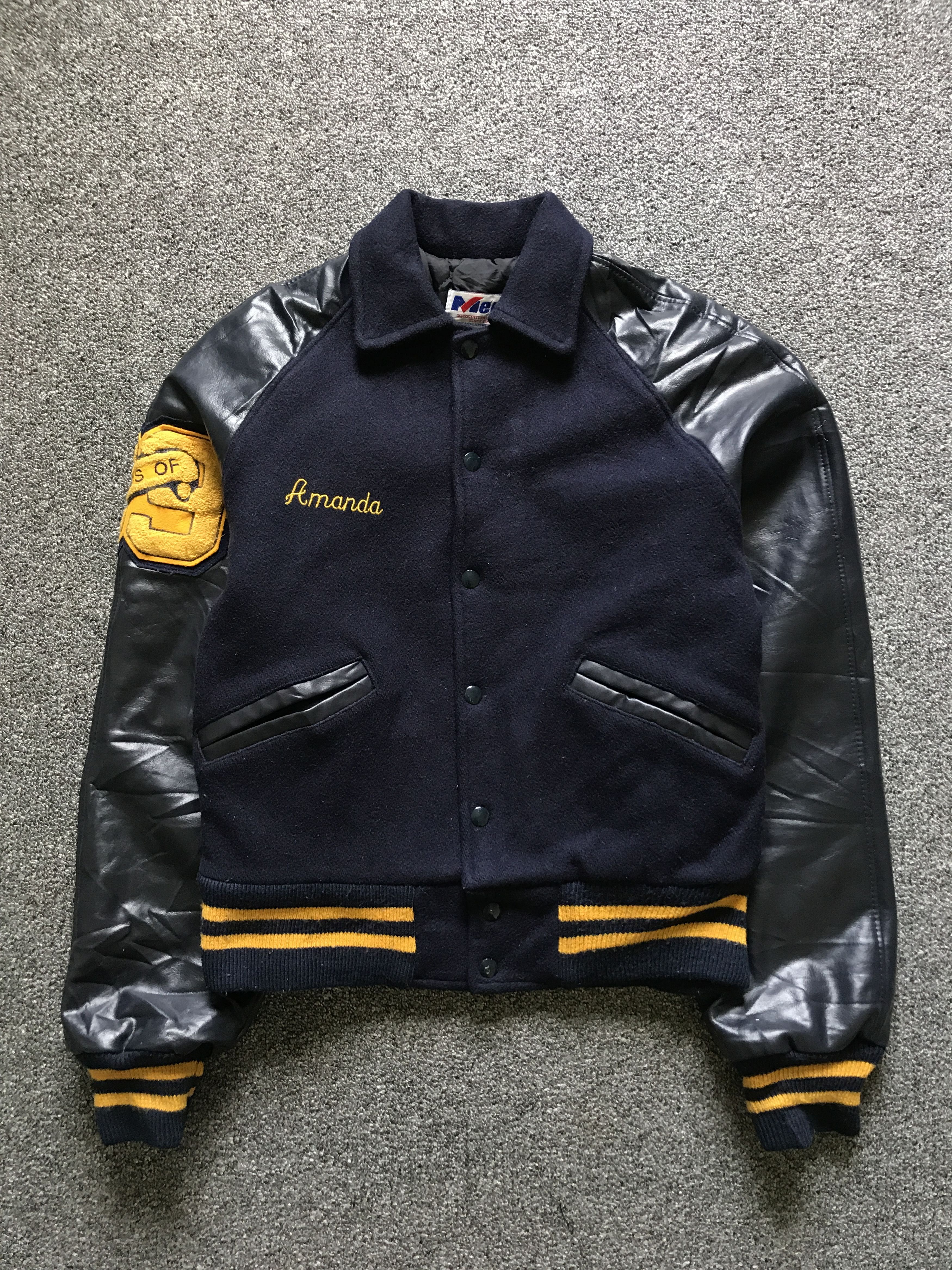 Sportswear Vintage Meca sportwear varsity jacket navy Grailed