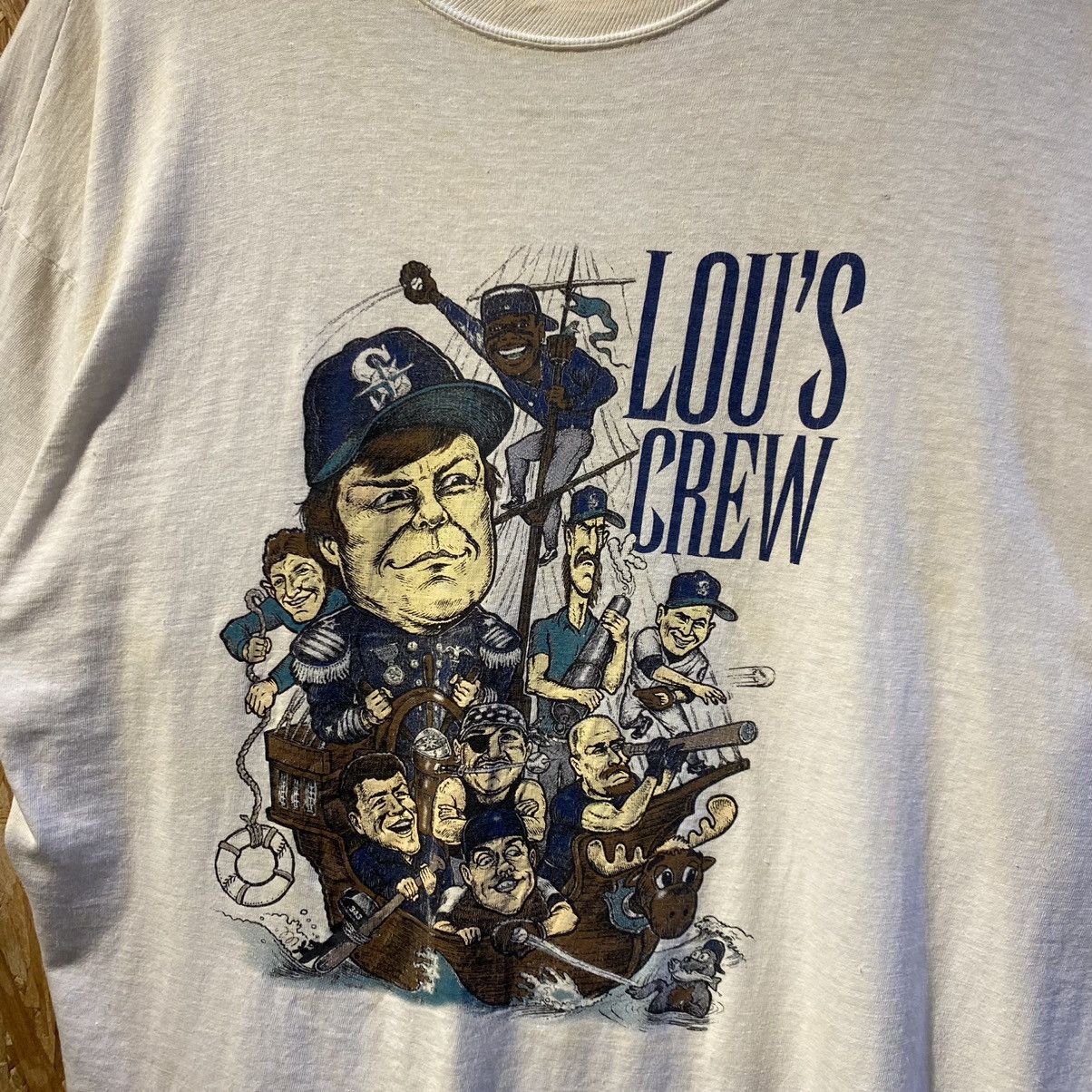 MLB × Vintage VINTAGE RARE‼️Seattle Mariners MLB Lou’s Crew Caricature Tee Size US XL / EU 56 / 4 - 3 Thumbnail