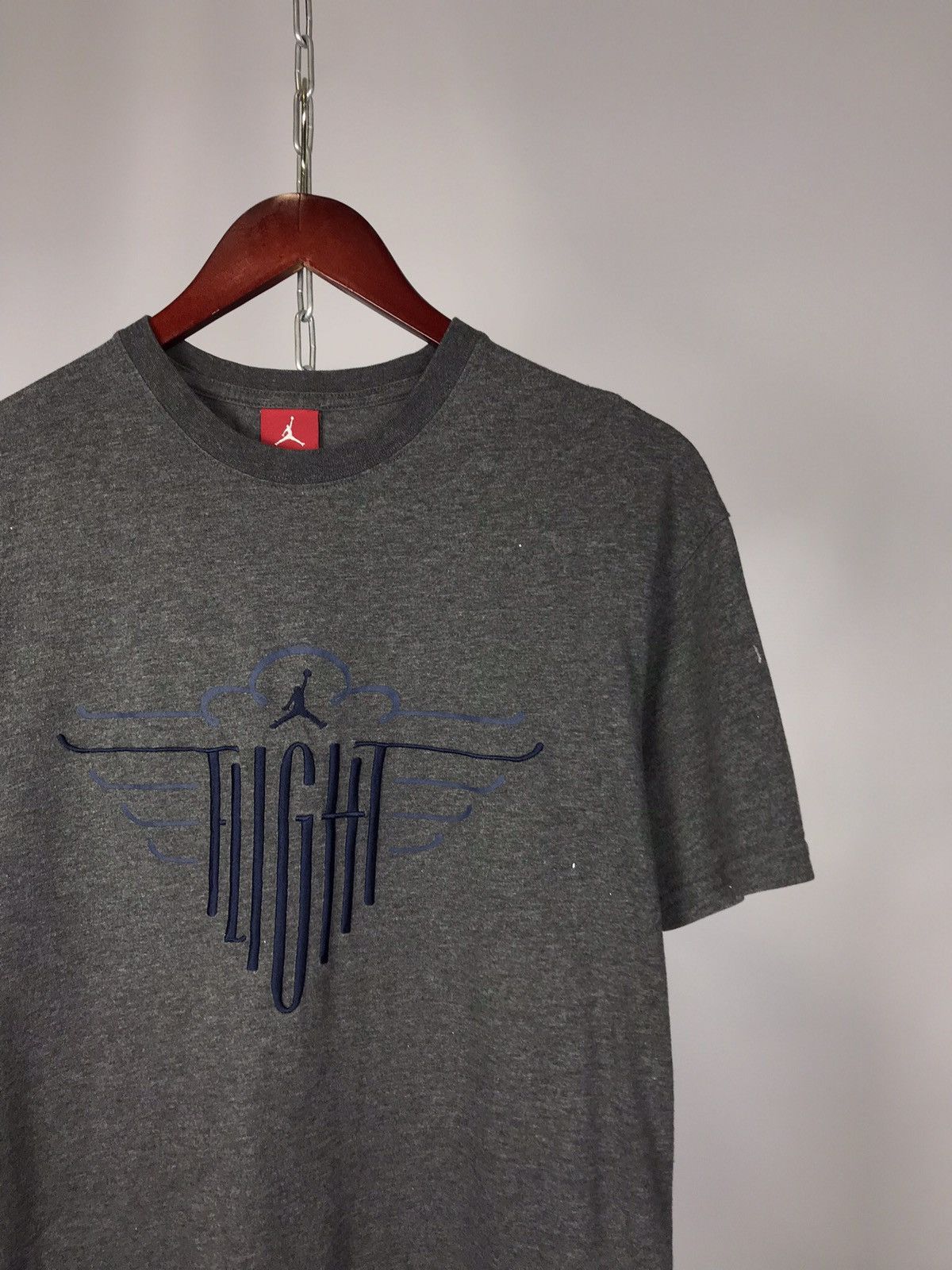 Jordan Brand × Vintage Jordan Flight vintage streetwear tee Size US L / EU 52-54 / 3 - 2 Thumbnail