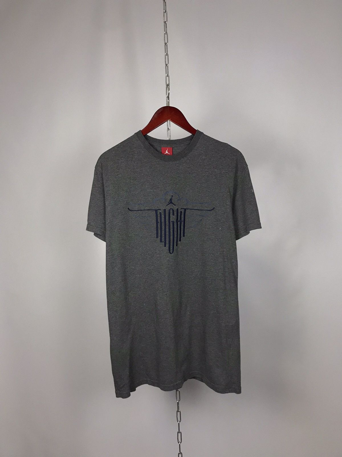 Jordan Brand × Vintage Jordan Flight vintage streetwear tee Size US L / EU 52-54 / 3 - 1 Thumbnail