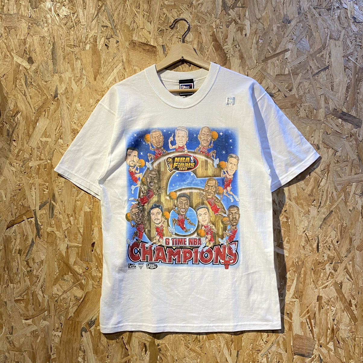 NBA × Pro Player VINTAGE RARE 1998‼️Chicago Bulls NBA Finals 6 Time Champions Size US M / EU 48-50 / 2 - 1 Thumbnail