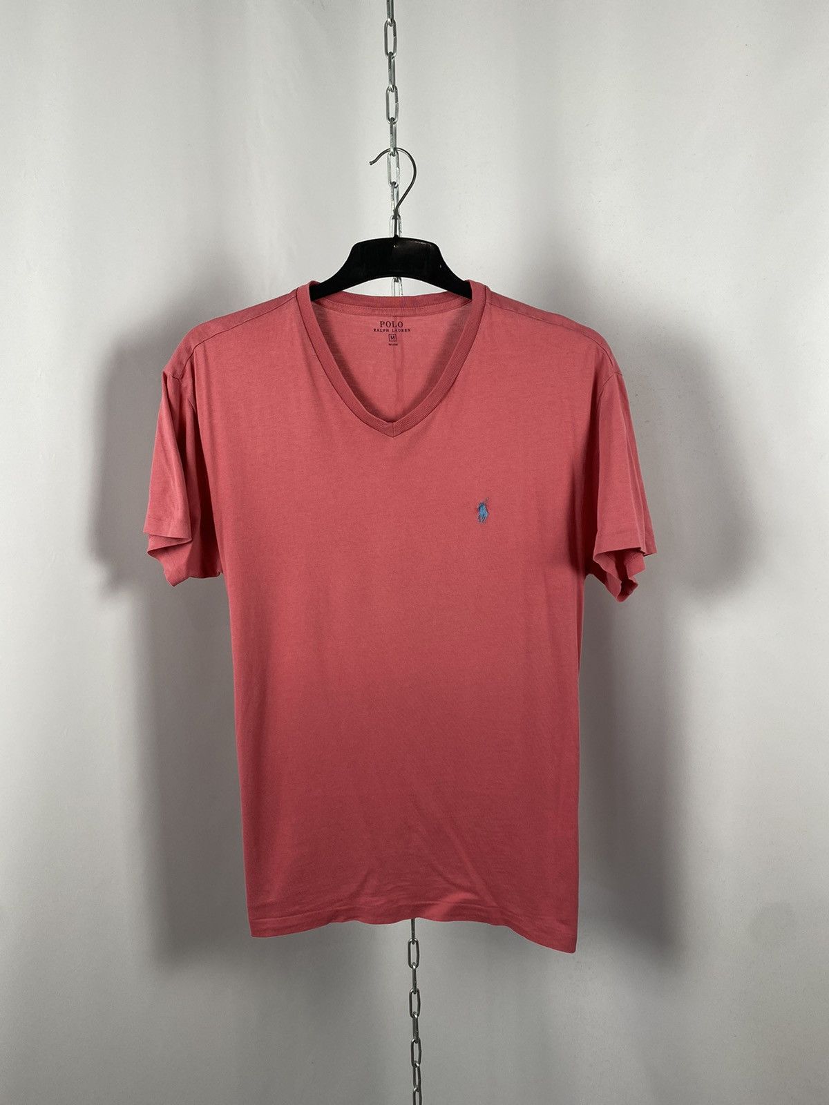 Polo Ralph Lauren Polo Ralph Lauren pink streetwear T-shirts V-neck size M Size US M / EU 48-50 / 2 - 1 Thumbnail