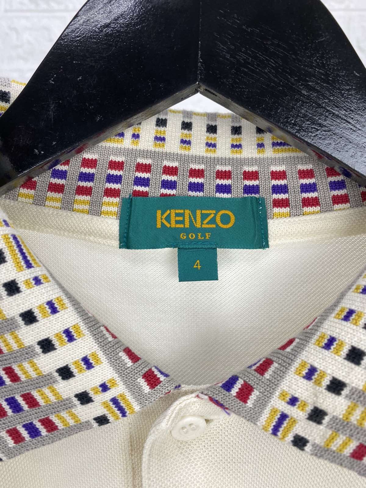 kenzo golf vintage long sleeve polo