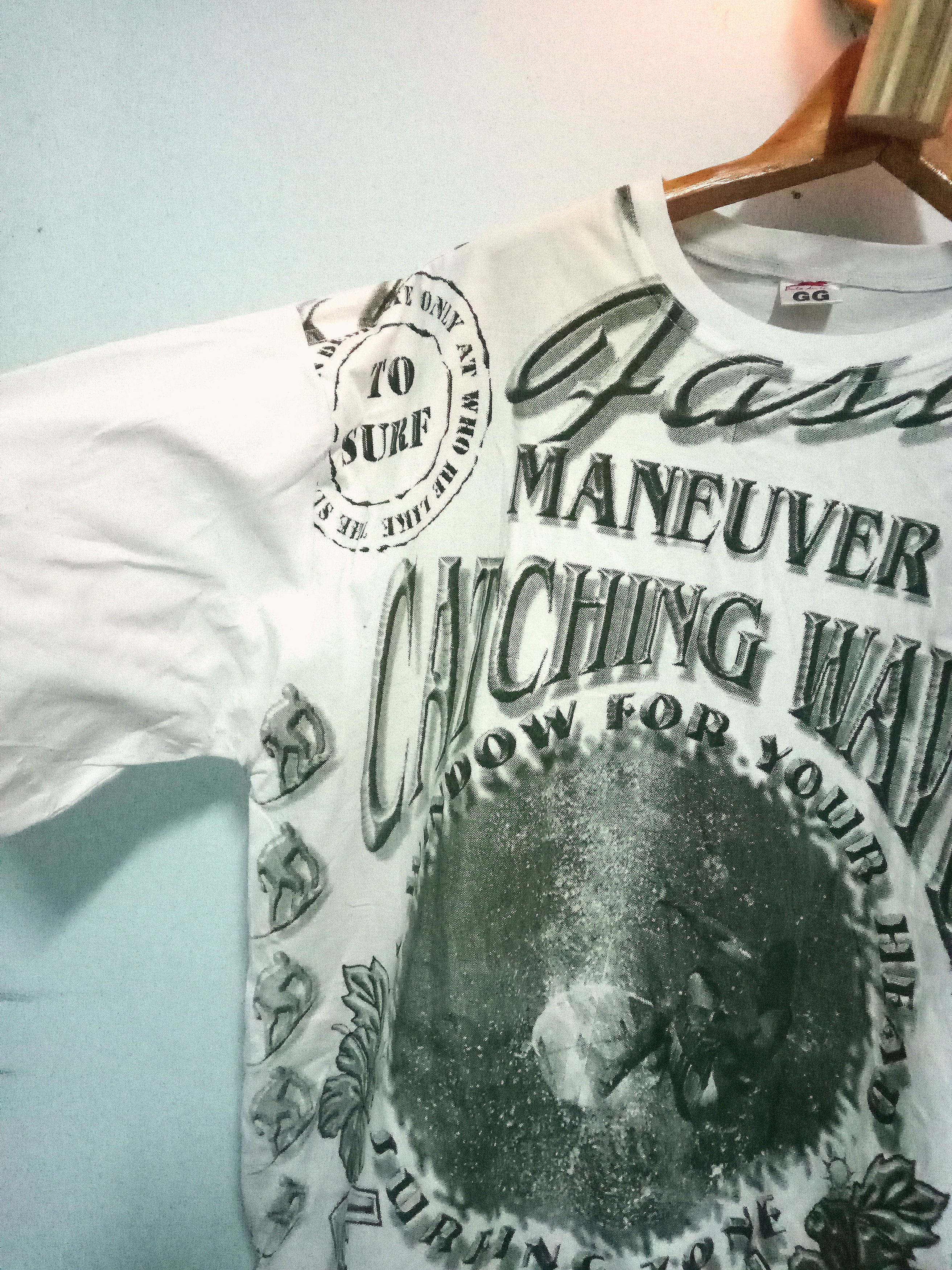 Vintage Surfing tshirt all over print 90s sportswear raptee Size US XL / EU 56 / 4 - 3 Thumbnail