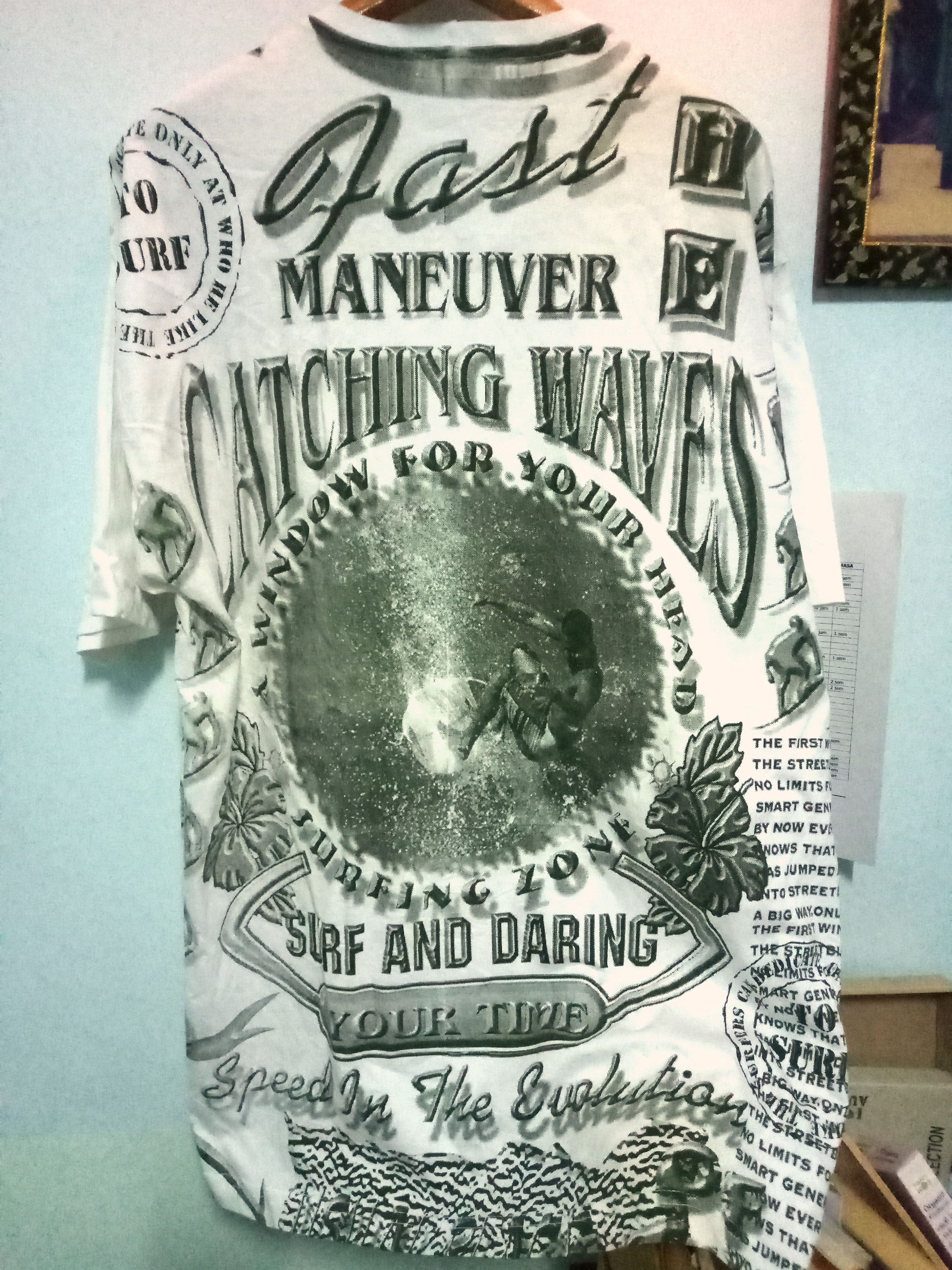 Vintage Surfing tshirt all over print 90s sportswear raptee Size US XL / EU 56 / 4 - 7 Thumbnail