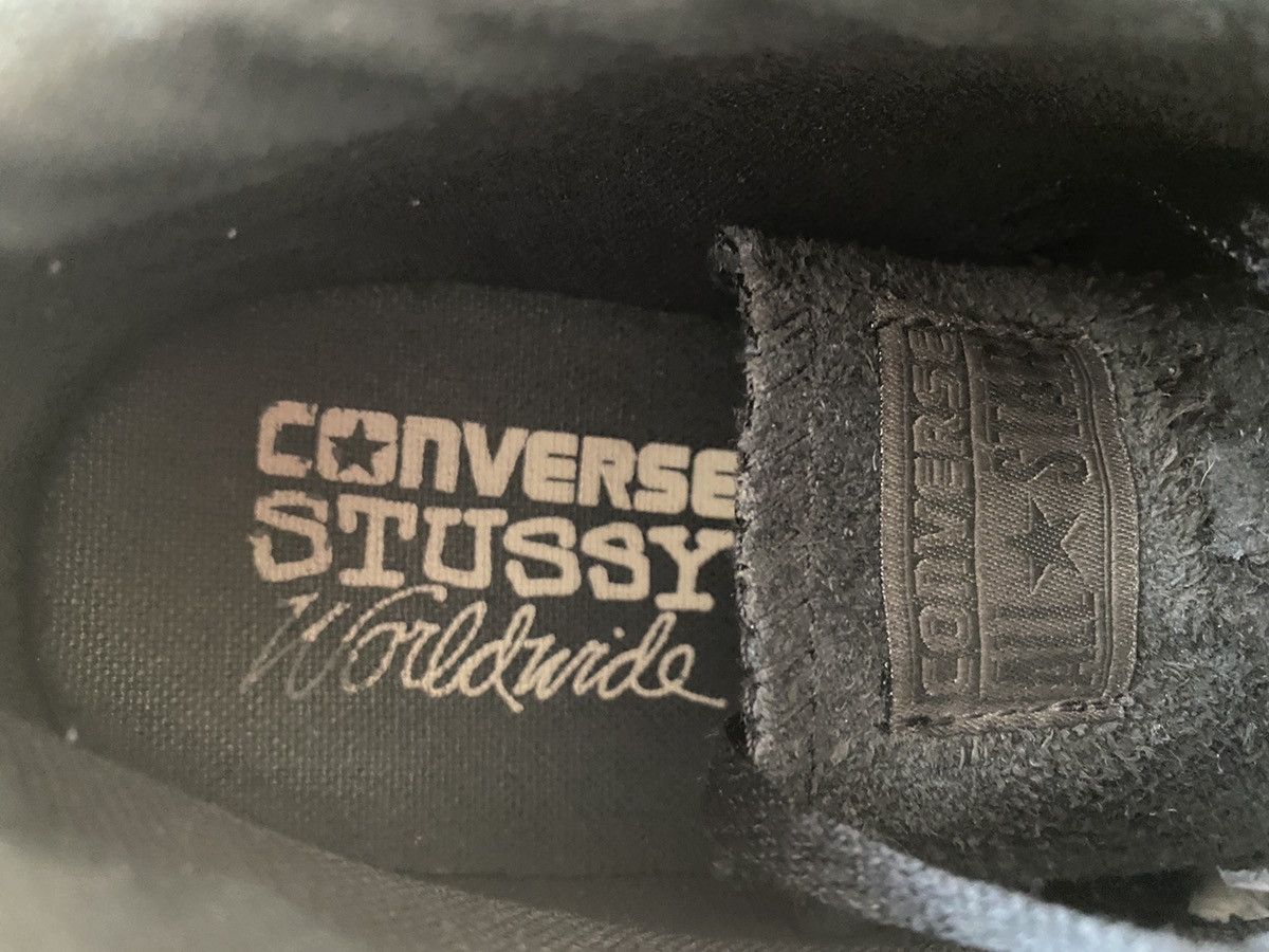 Converse × Stussy 🇺🇦 LAST DROP!🔴 RARE 🔴 Stussy x Converse Cvo Ls Mid Black 2012 Size US 10.5 / EU 43-44 - 6 Thumbnail