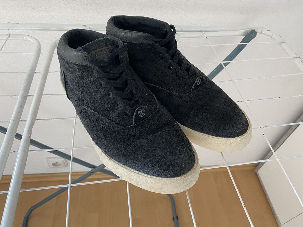 Converse × Stussy 🇺🇦 LAST DROP!🔴 RARE 🔴 Stussy x Converse Cvo Ls Mid Black 2012 Size US 10.5 / EU 43-44 - 5 Thumbnail