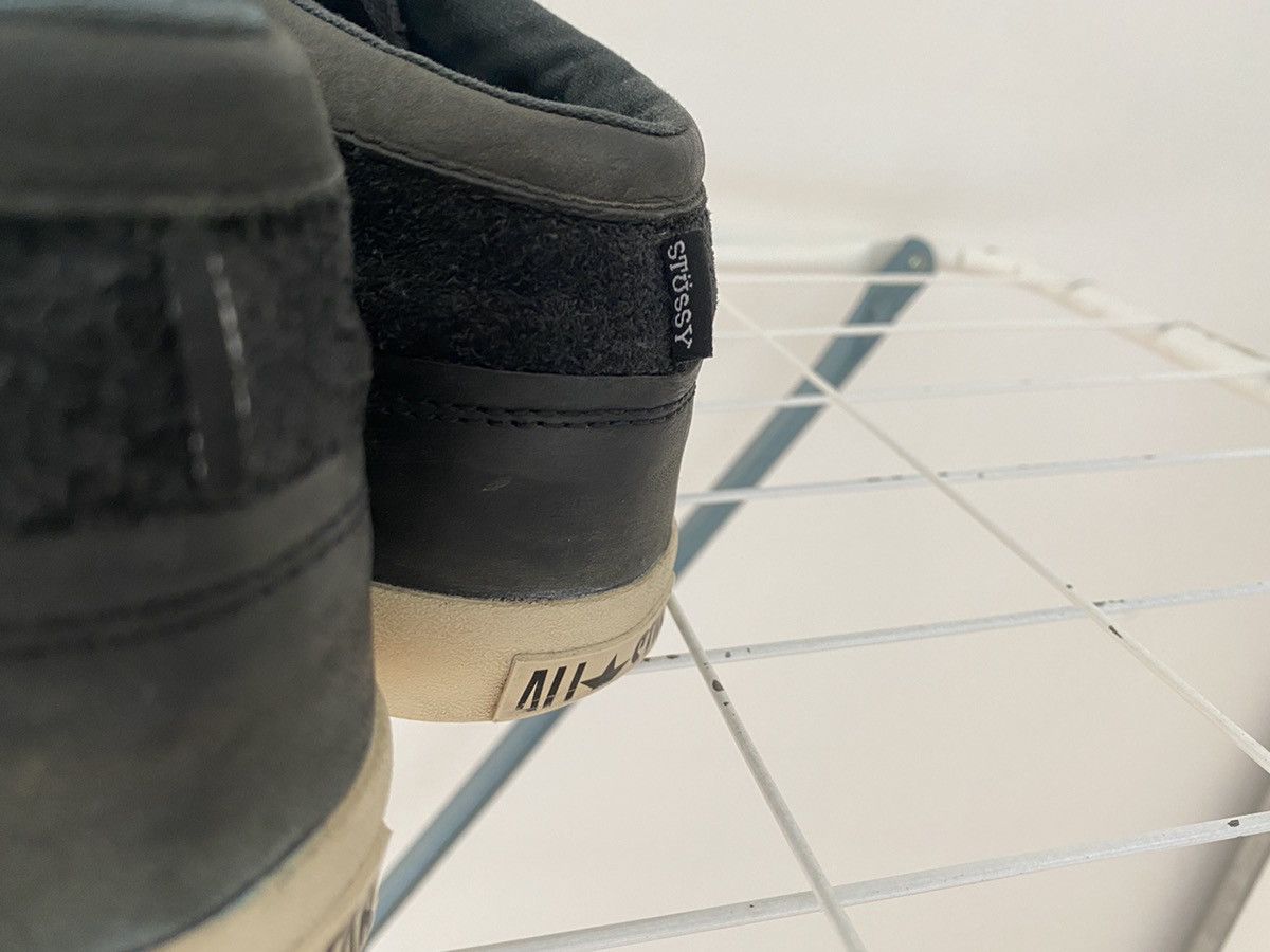 Converse × Stussy 🇺🇦 LAST DROP!🔴 RARE 🔴 Stussy x Converse Cvo Ls Mid Black 2012 Size US 10.5 / EU 43-44 - 7 Thumbnail