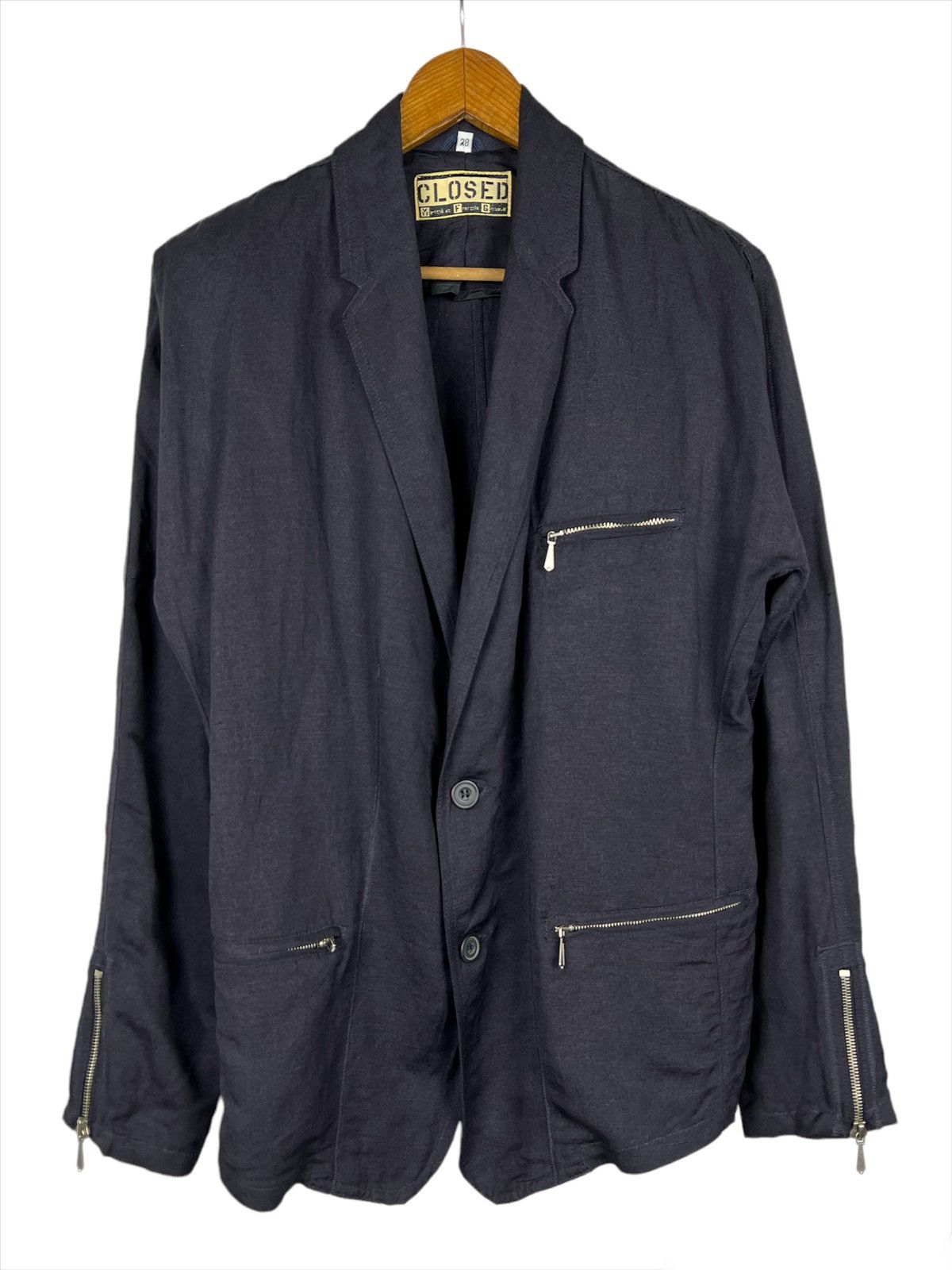 CLOSED × Marithe + Francois Girbaud Vintage 80s Closed by MFG Hybrid Blazer Size 44S - 1 Thumbnail