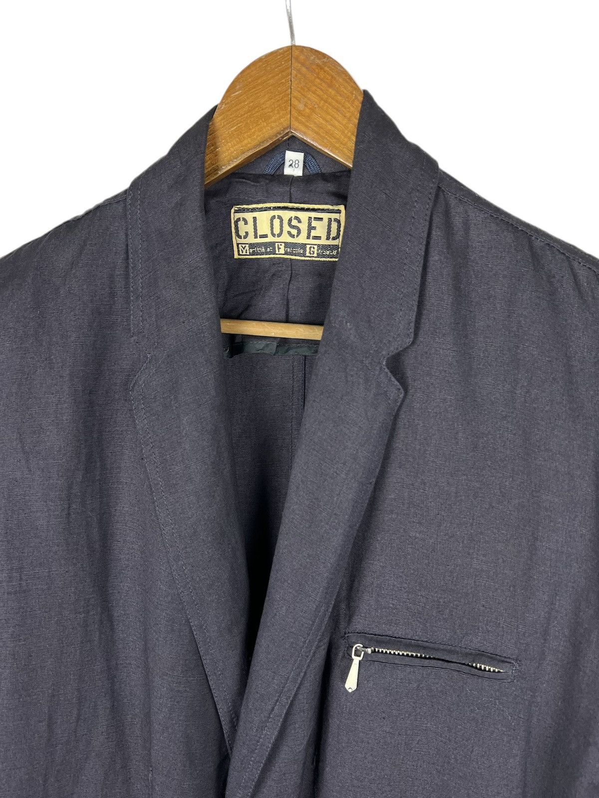 CLOSED × Marithe + Francois Girbaud Vintage 80s Closed by MFG Hybrid Blazer Size 44S - 5 Thumbnail