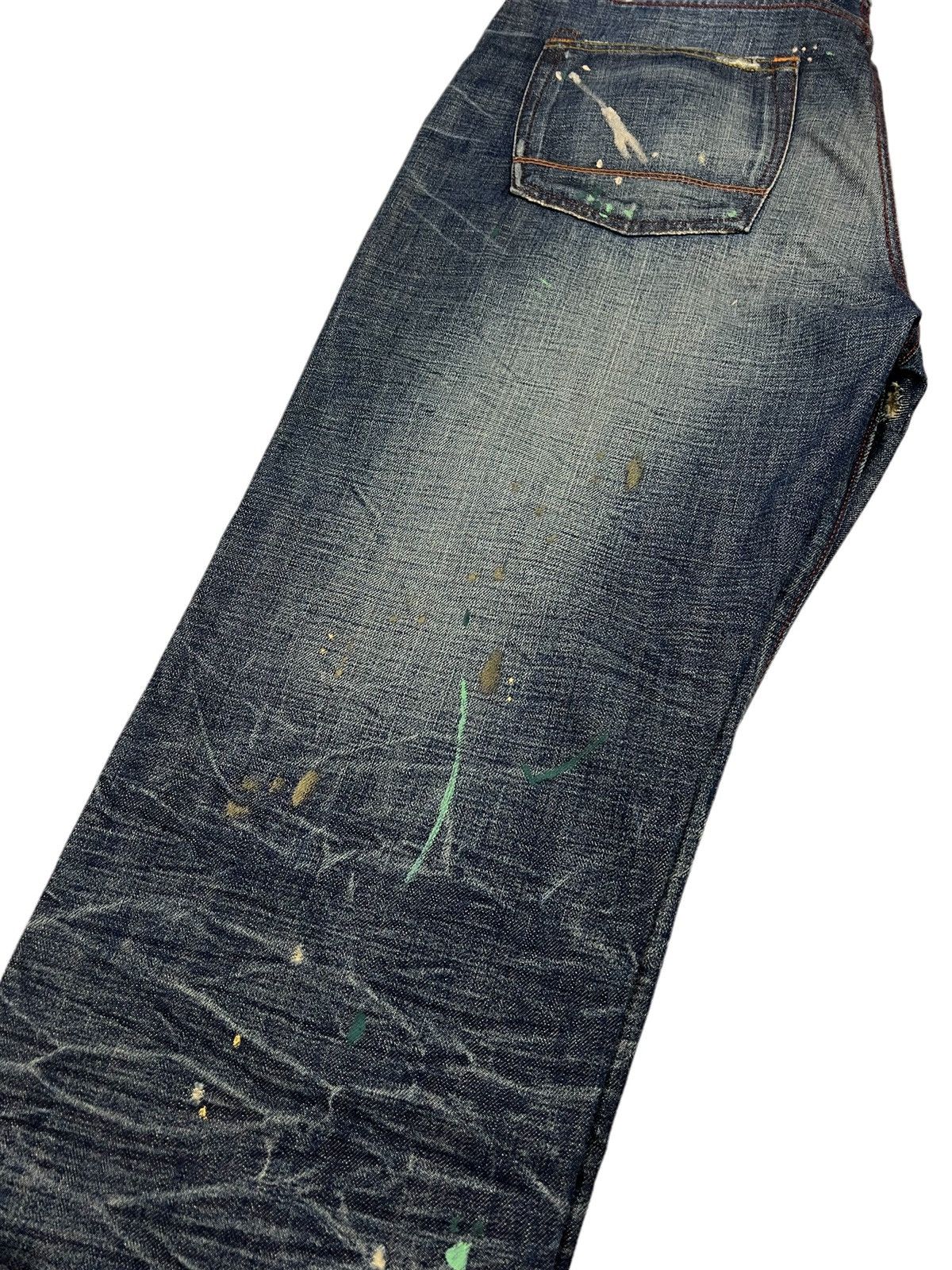 Ralph Lauren RARE 🔥 Polo Ralph Lauren Distressed Paint Splatter Denim Size US 36 / EU 52 - 10 Thumbnail