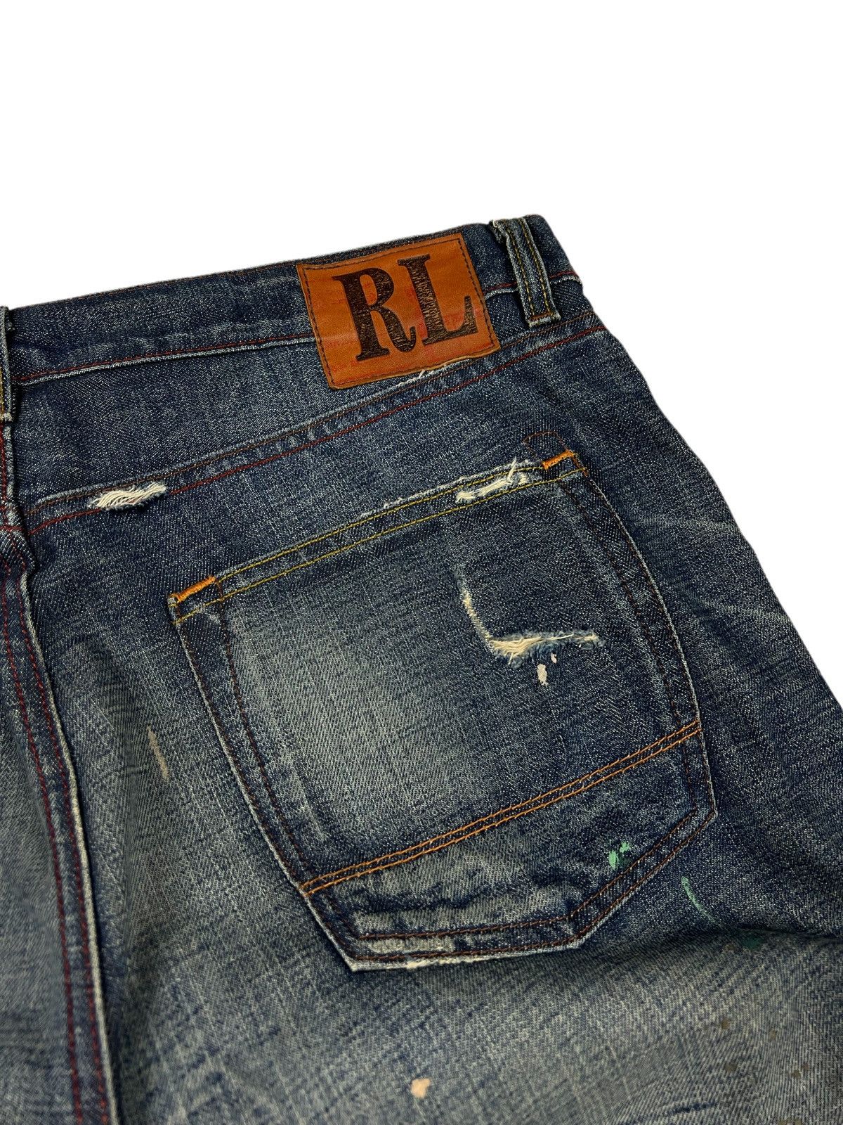 Ralph Lauren RARE 🔥 Polo Ralph Lauren Distressed Paint Splatter Denim Size US 36 / EU 52 - 8 Thumbnail