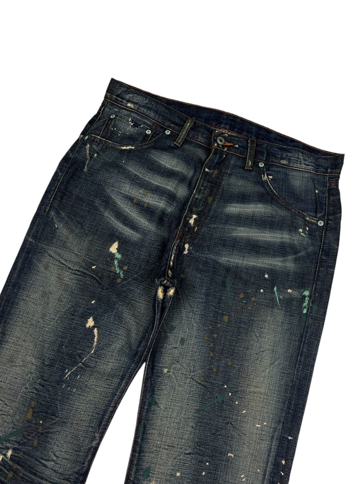 Ralph Lauren RARE 🔥 Polo Ralph Lauren Distressed Paint Splatter Denim Size US 36 / EU 52 - 5 Thumbnail