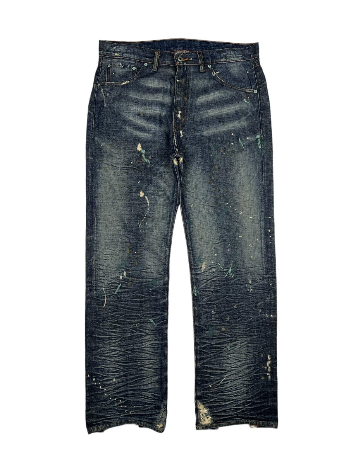Ralph Lauren RARE 🔥 Polo Ralph Lauren Distressed Paint Splatter Denim Size US 36 / EU 52 - 2 Thumbnail