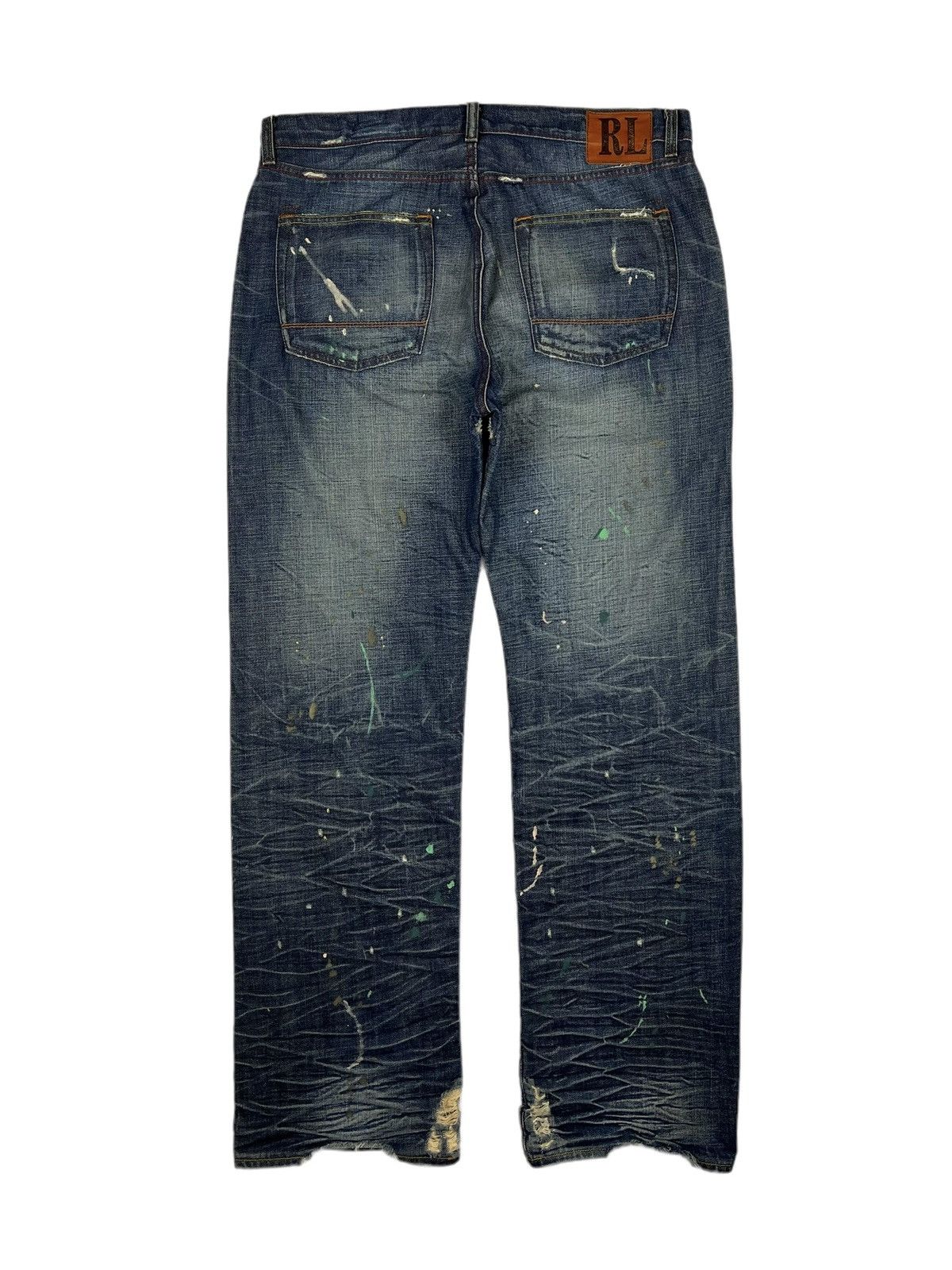 Ralph Lauren RARE 🔥 Polo Ralph Lauren Distressed Paint Splatter Denim Size US 36 / EU 52 - 1 Thumbnail