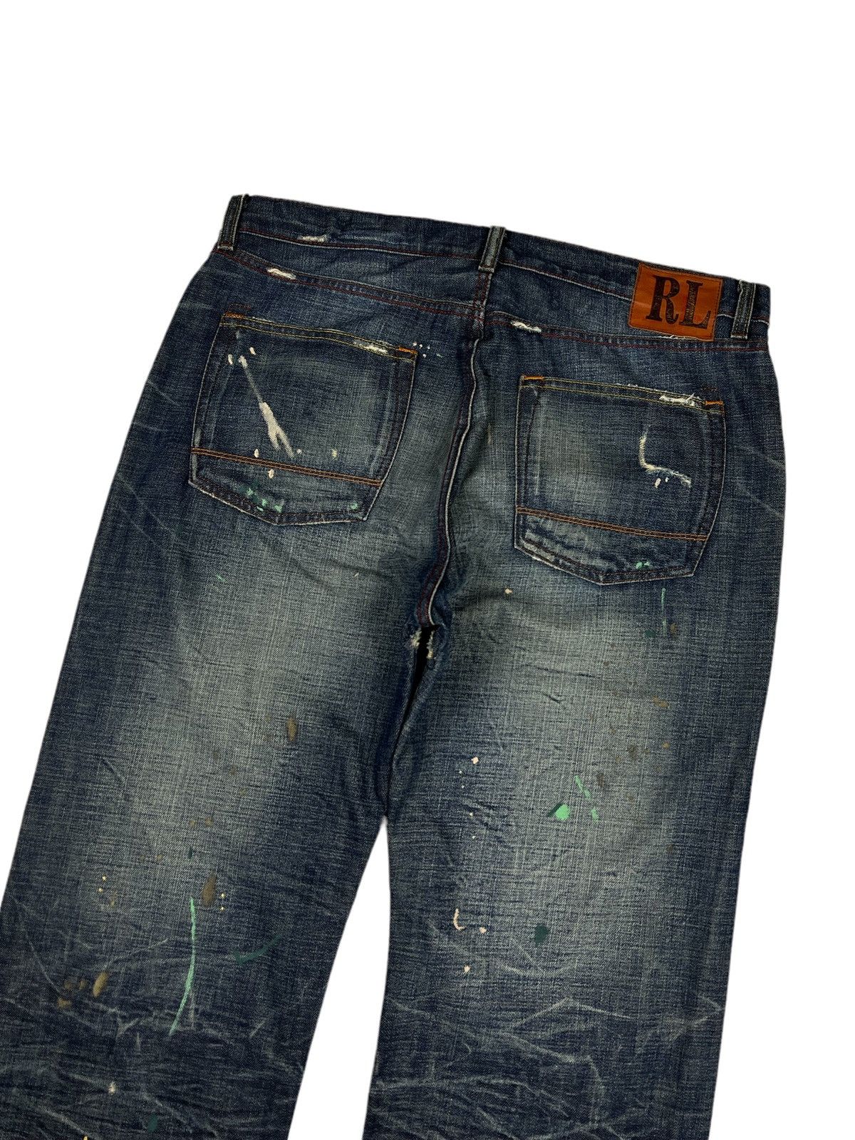 Ralph Lauren RARE 🔥 Polo Ralph Lauren Distressed Paint Splatter Denim Size US 36 / EU 52 - 7 Thumbnail