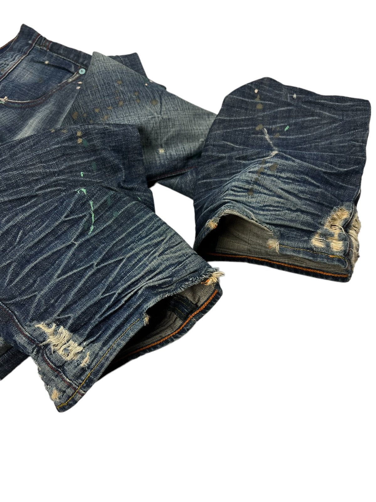 Ralph Lauren RARE 🔥 Polo Ralph Lauren Distressed Paint Splatter Denim Size US 36 / EU 52 - 9 Thumbnail