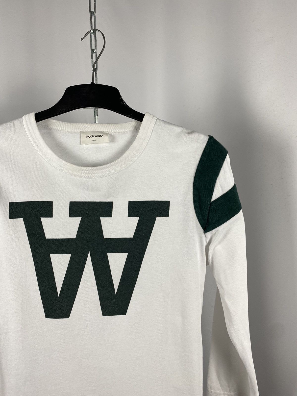 Wood Wood Wood Wood Tshirts long sleeve 1/3 big logo streetwear size M Size US M / EU 48-50 / 2 - 2 Thumbnail