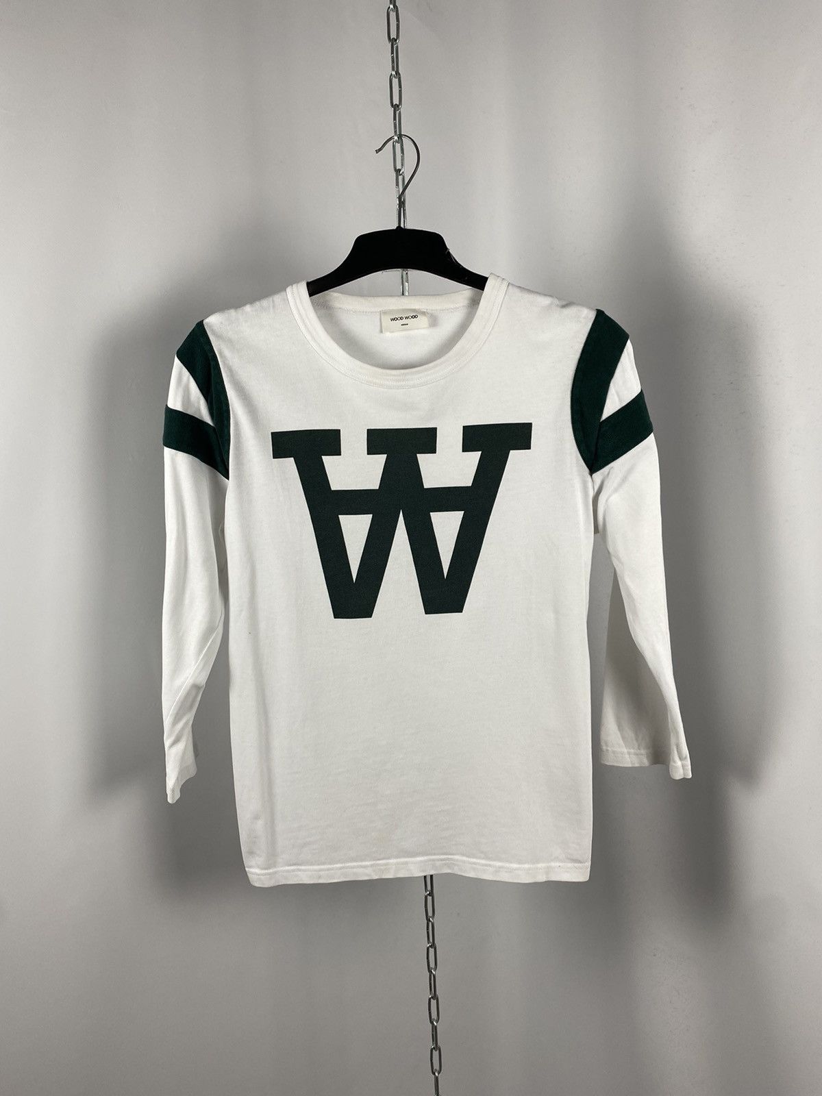 Wood Wood Wood Wood Tshirts long sleeve 1/3 big logo streetwear size M Size US M / EU 48-50 / 2 - 1 Thumbnail