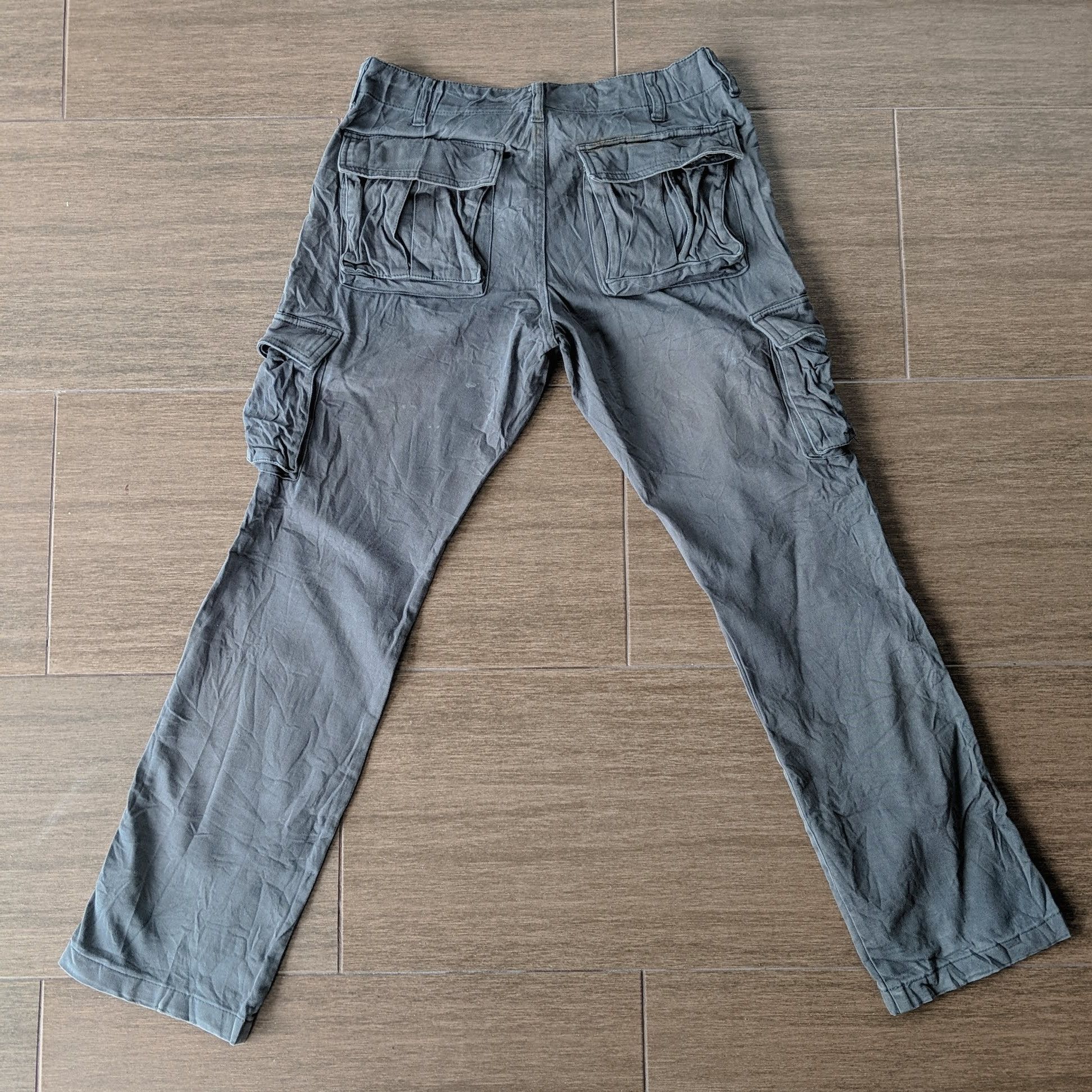 Japanese Brand × Vintage Vintage Japanese Hard Cloth Utility Trousers Cargo Pants Size US 30 / EU 46 - 7 Thumbnail