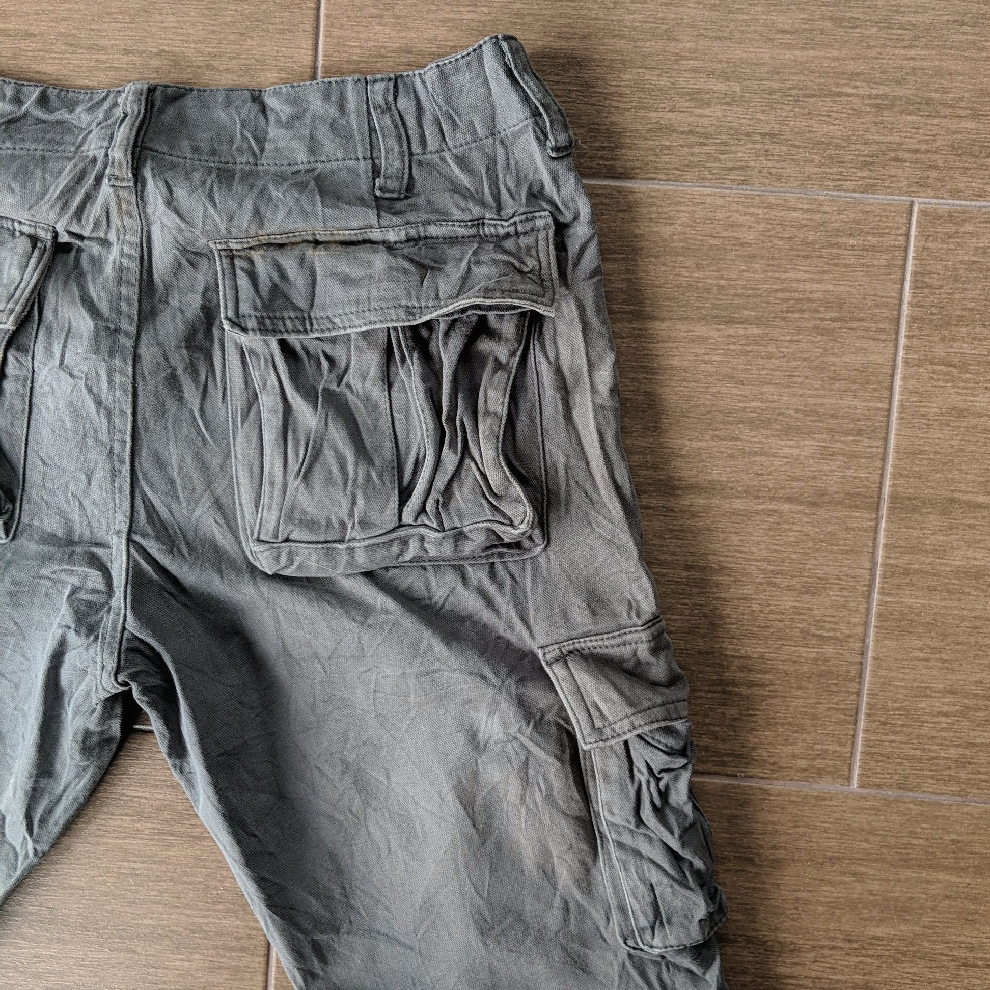 Japanese Brand × Vintage Vintage Japanese Hard Cloth Utility Trousers Cargo Pants Size US 30 / EU 46 - 10 Thumbnail