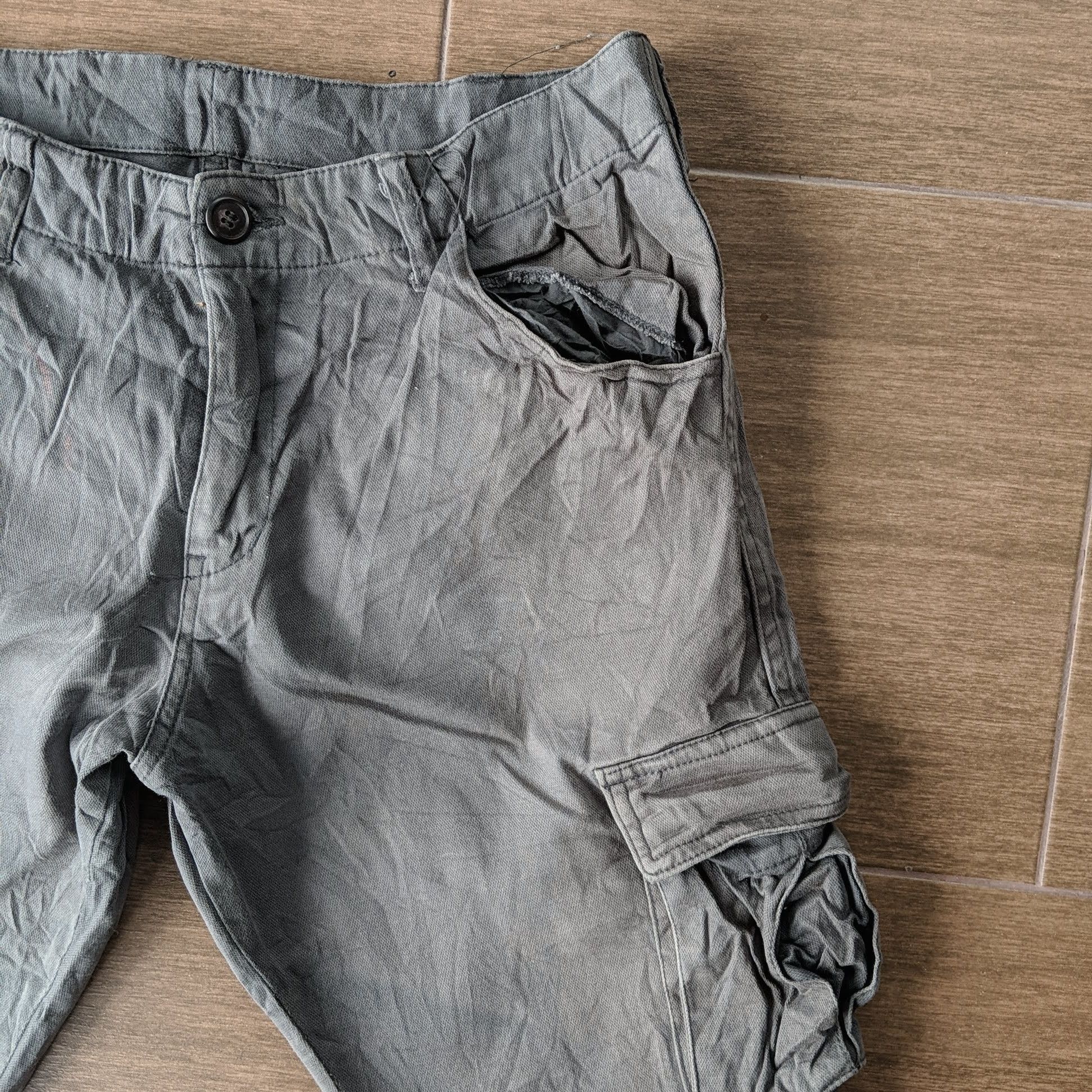 Japanese Brand × Vintage Vintage Japanese Hard Cloth Utility Trousers Cargo Pants Size US 30 / EU 46 - 4 Thumbnail
