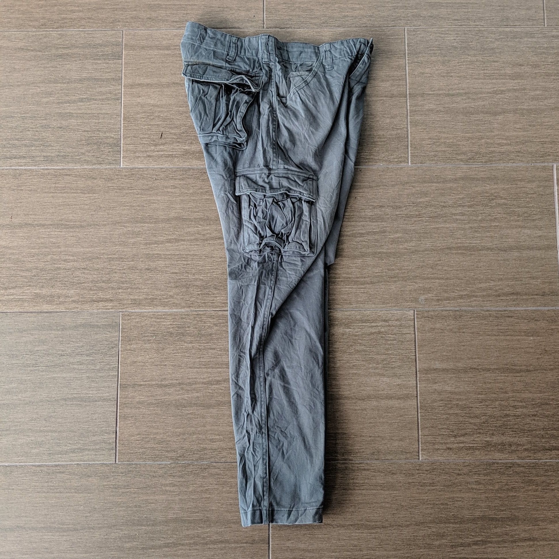 Japanese Brand × Vintage Vintage Japanese Hard Cloth Utility Trousers Cargo Pants Size US 30 / EU 46 - 13 Thumbnail