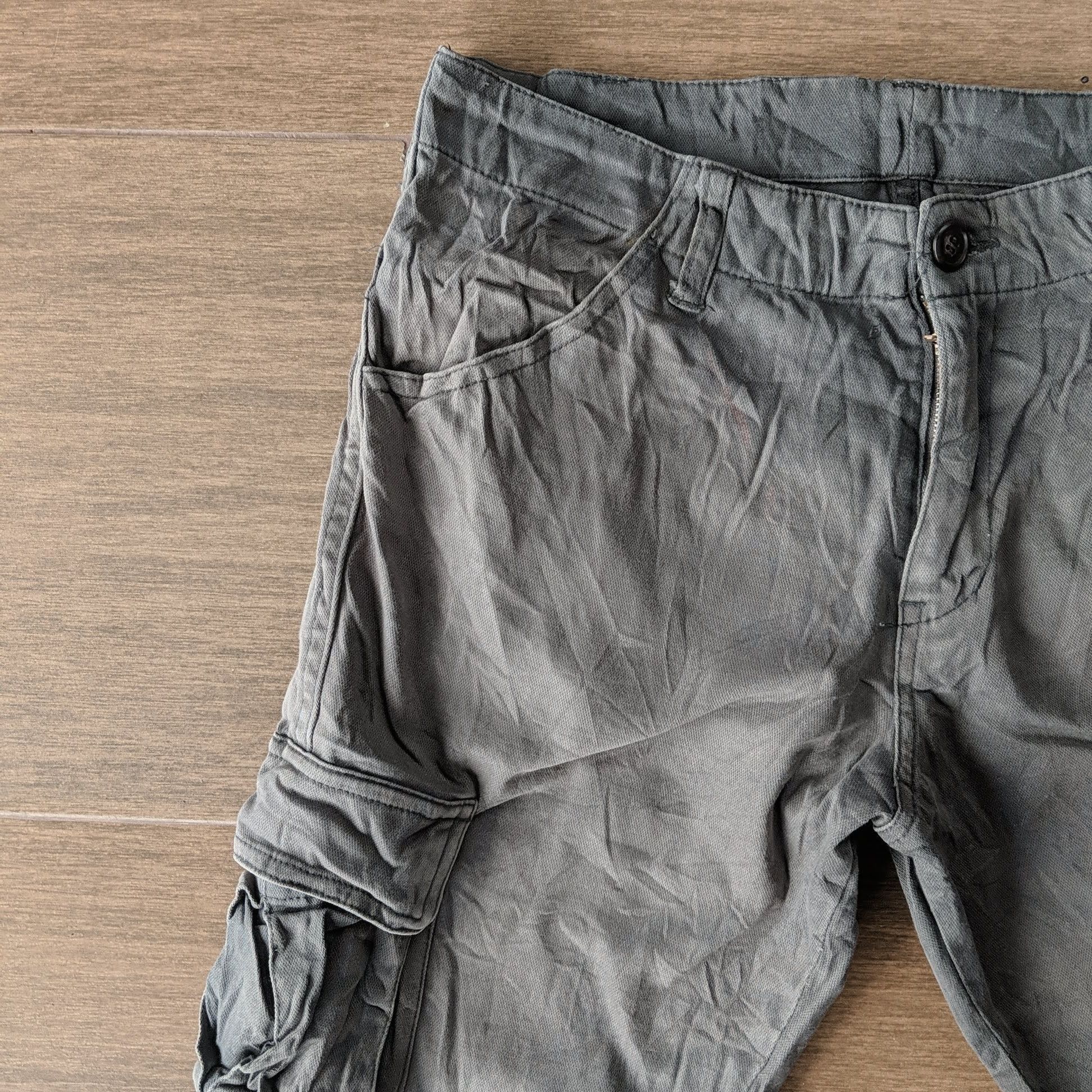 Japanese Brand × Vintage Vintage Japanese Hard Cloth Utility Trousers Cargo Pants Size US 30 / EU 46 - 3 Thumbnail