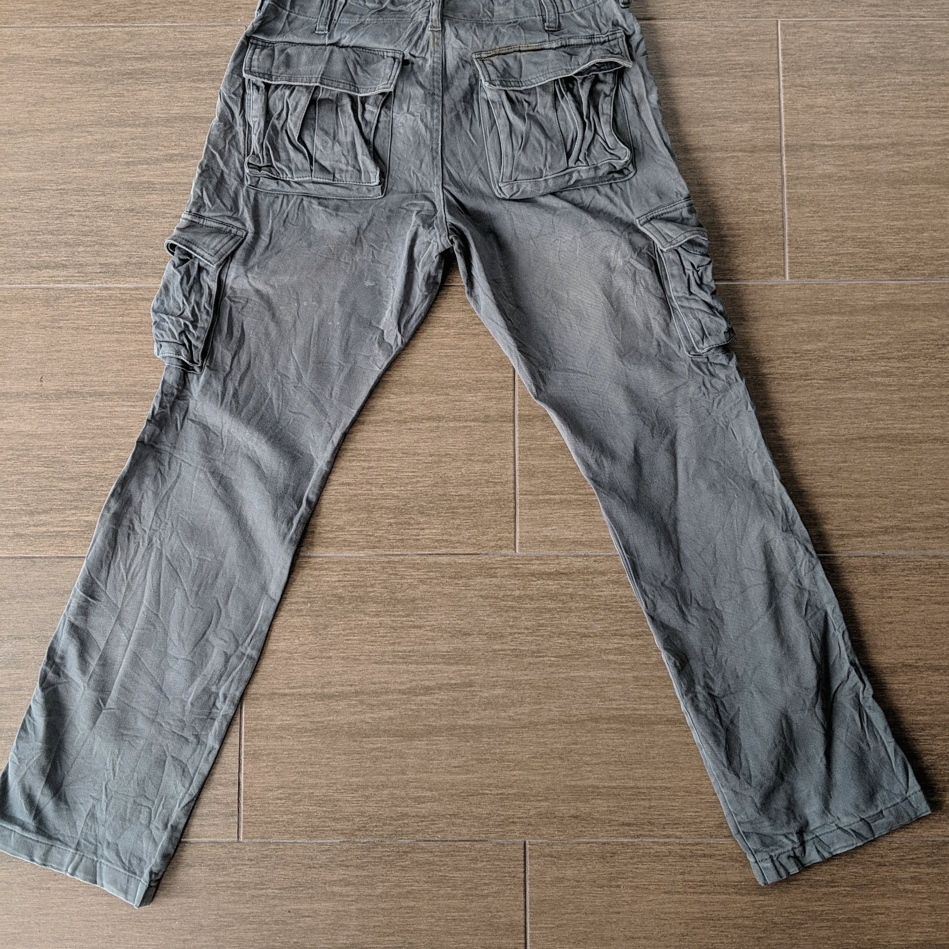Japanese Brand × Vintage Vintage Japanese Hard Cloth Utility Trousers Cargo Pants Size US 30 / EU 46 - 11 Thumbnail