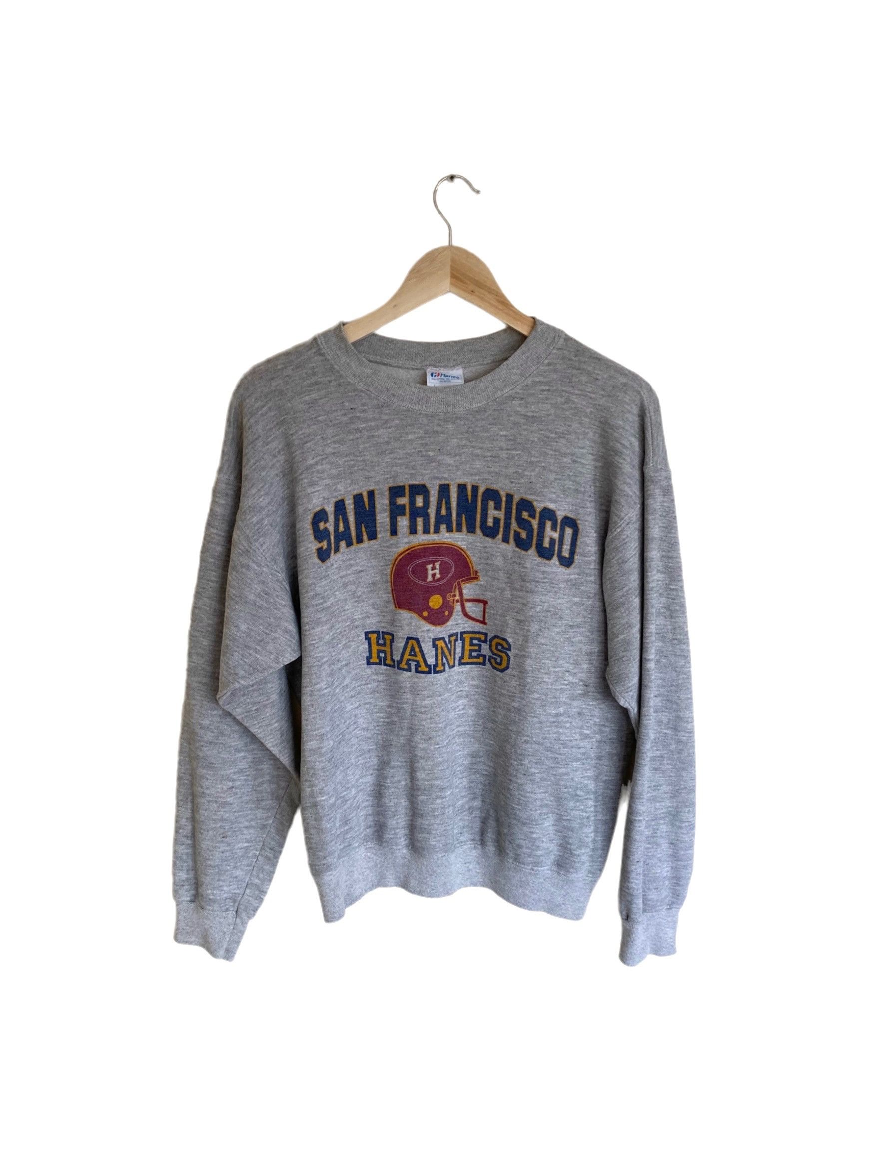 Hanes × Vintage 90s' Hanes San Francisco gray crewneck, size L, usa made Size US L / EU 52-54 / 3 - 1 Thumbnail