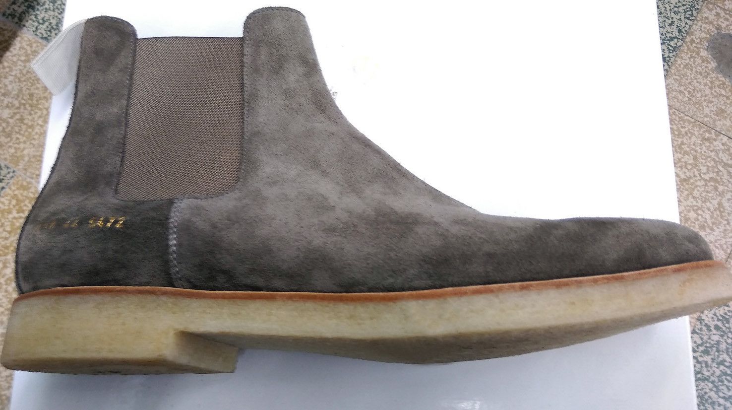 Common Projects Common Projects Chelsea Boots in Suede Warmgrey 2018 5472 Grailed