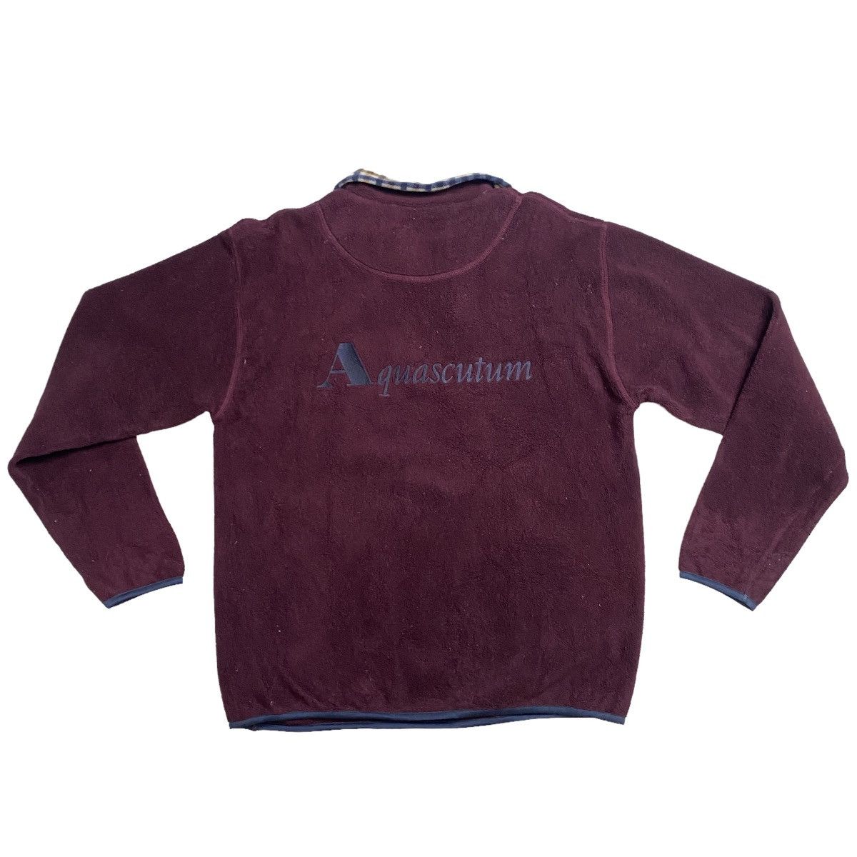 Aquascutum Aquascutum Polartec half zipper fleece big logo back Size US M / EU 48-50 / 2 - 6 Thumbnail