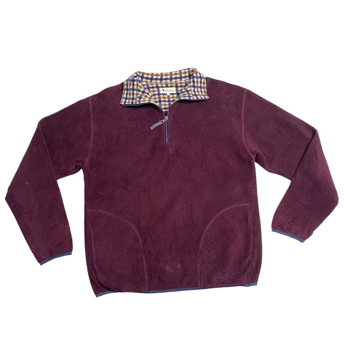 Aquascutum Aquascutum Polartec half zipper fleece big logo back Size US M / EU 48-50 / 2 - 5 Thumbnail
