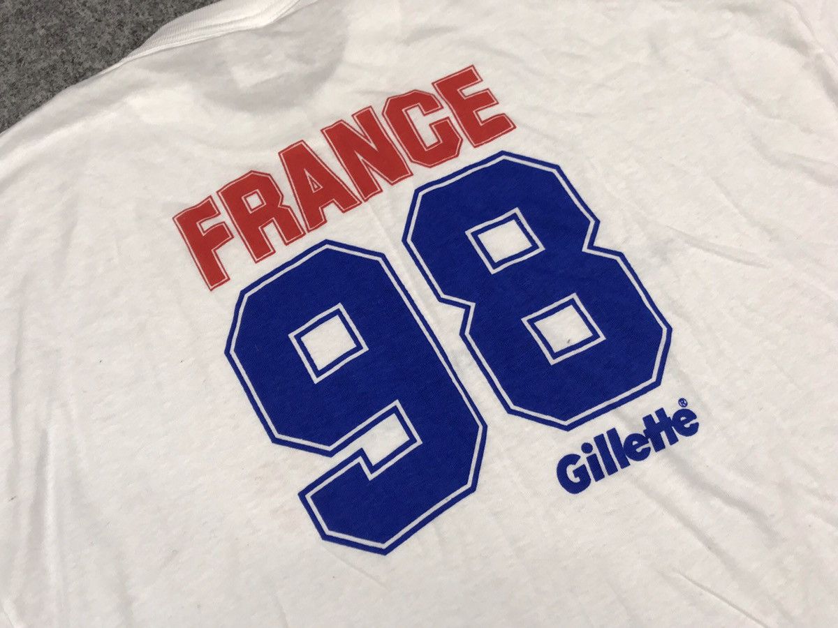 Vintage France 98 Gillette t-shirt Size US XL / EU 56 / 4 - 10 Thumbnail