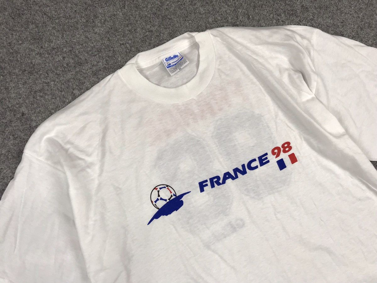Vintage France 98 Gillette t-shirt Size US XL / EU 56 / 4 - 2 Thumbnail